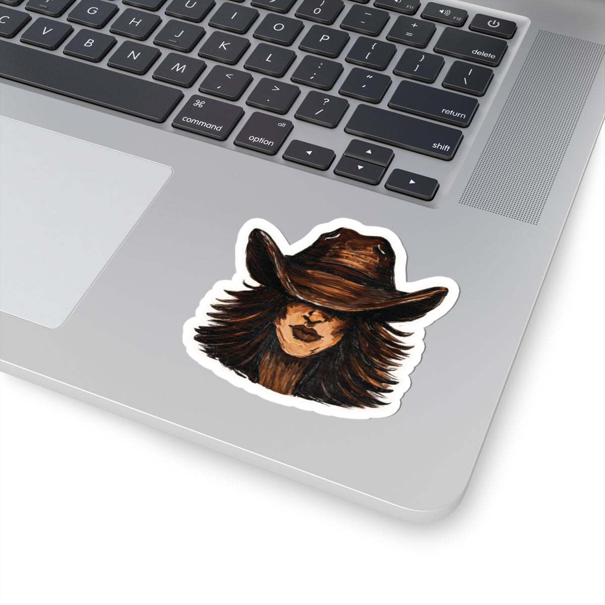 Painted Cowgirl - 3"x3" Kiss-Cut Sticker