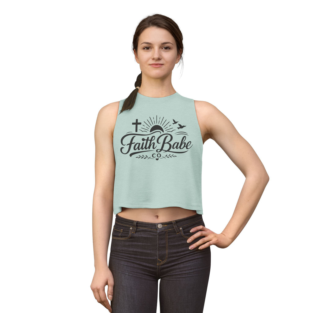 Faith Babe Crop Top — Christian Graphic Women's Tank