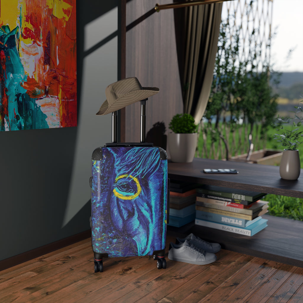 Water Horse Western Art Suitcase