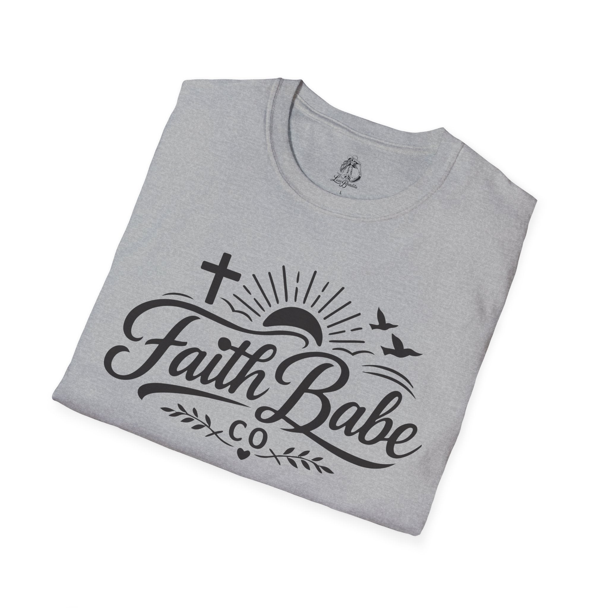 Faith Babe T-Shirt — Christian Cross Sunrise Graphic Tee