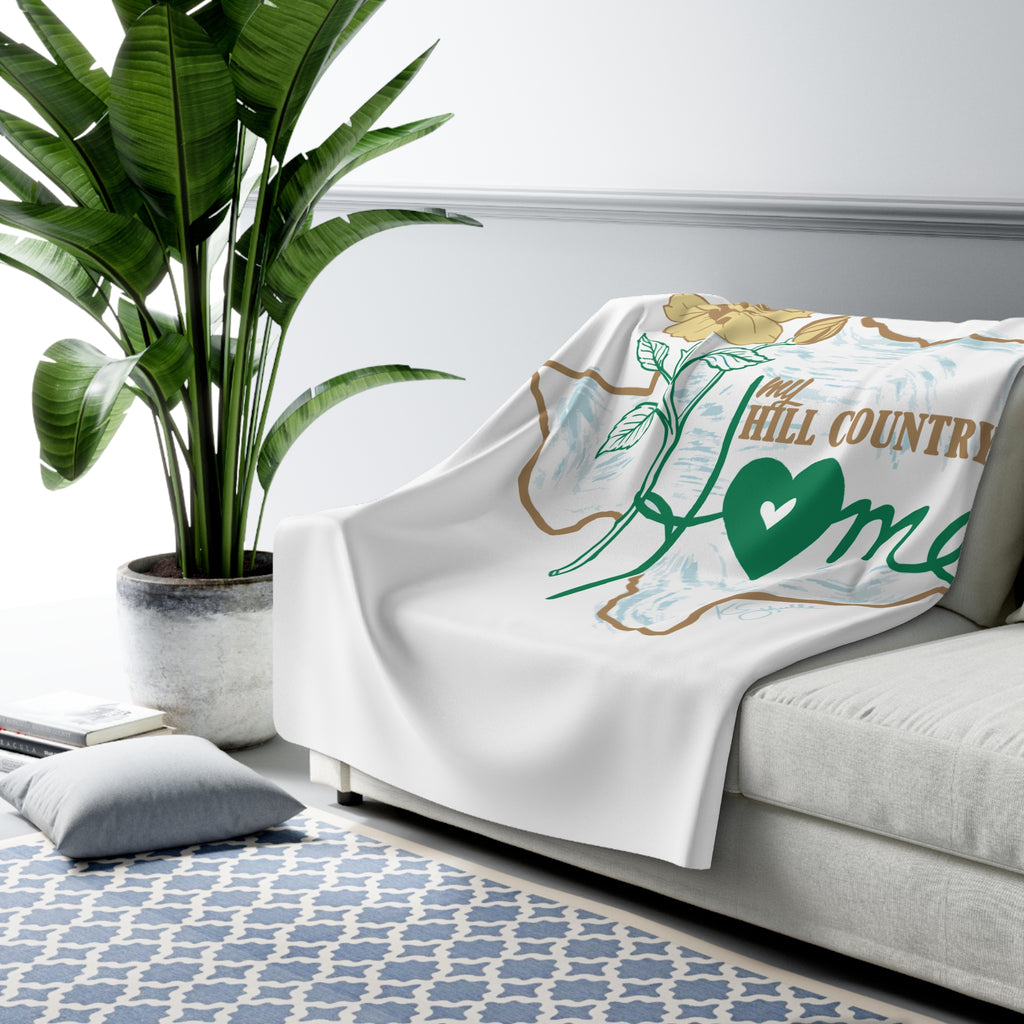 My Hill Country Home - Sherpa Fleece Blanket - Fundraiser