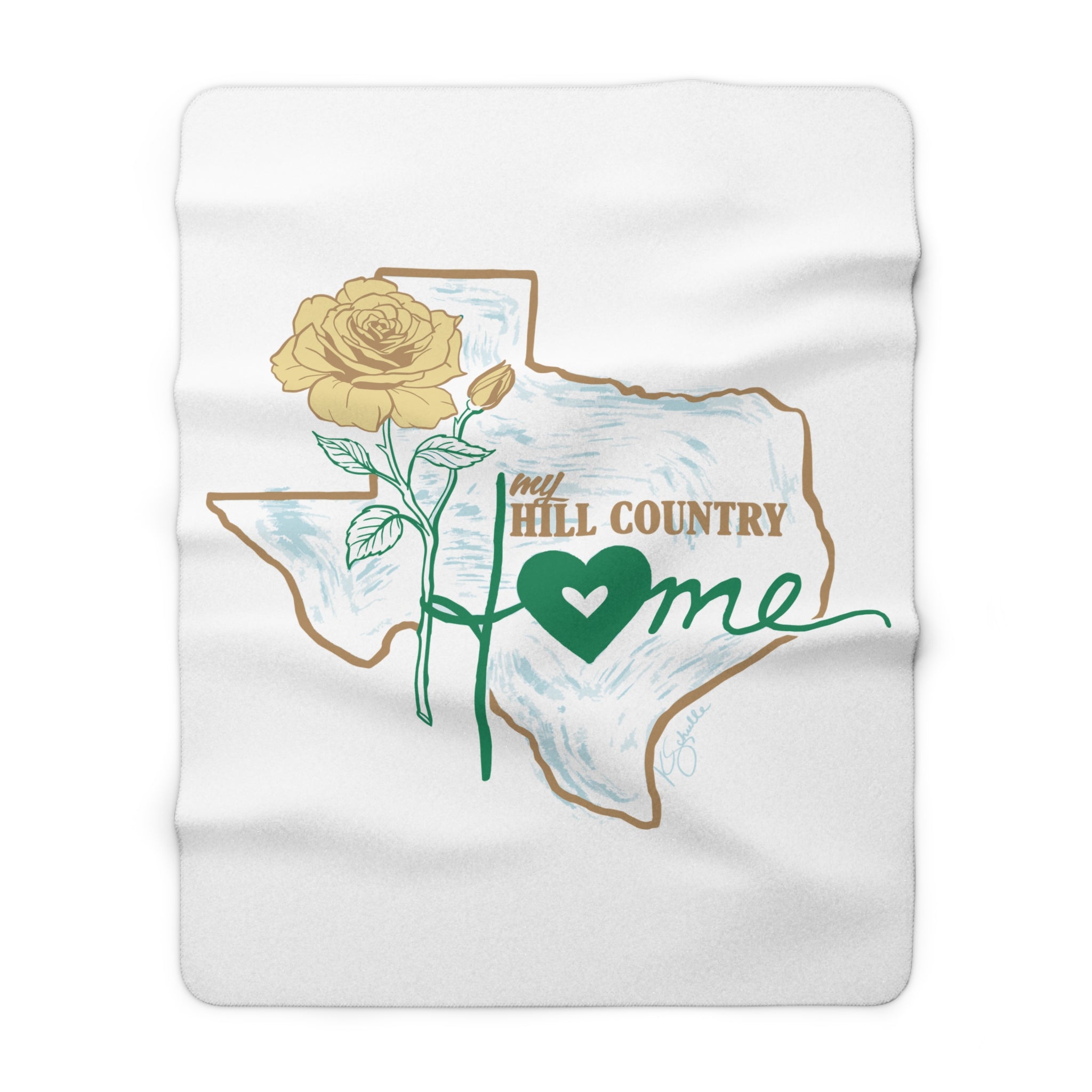 My Hill Country Home - Sherpa Fleece Blanket - Fundraiser