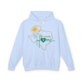 Texas Hill Country Home Hoodie — 'Hill Country Home' Floral State Outline Sweatshirt
