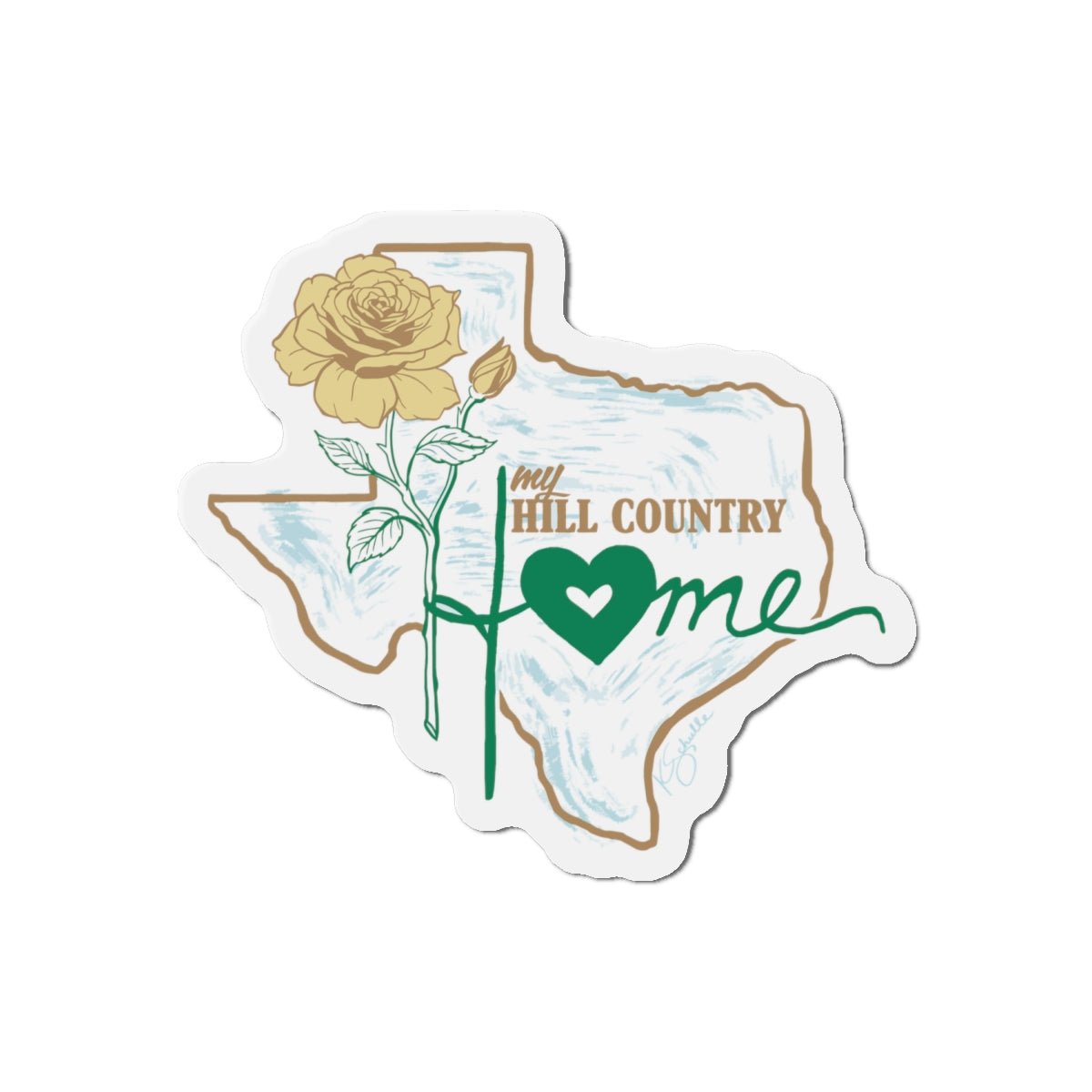 My Hill Country Home - Die-Cut Magnet — Fundraiser