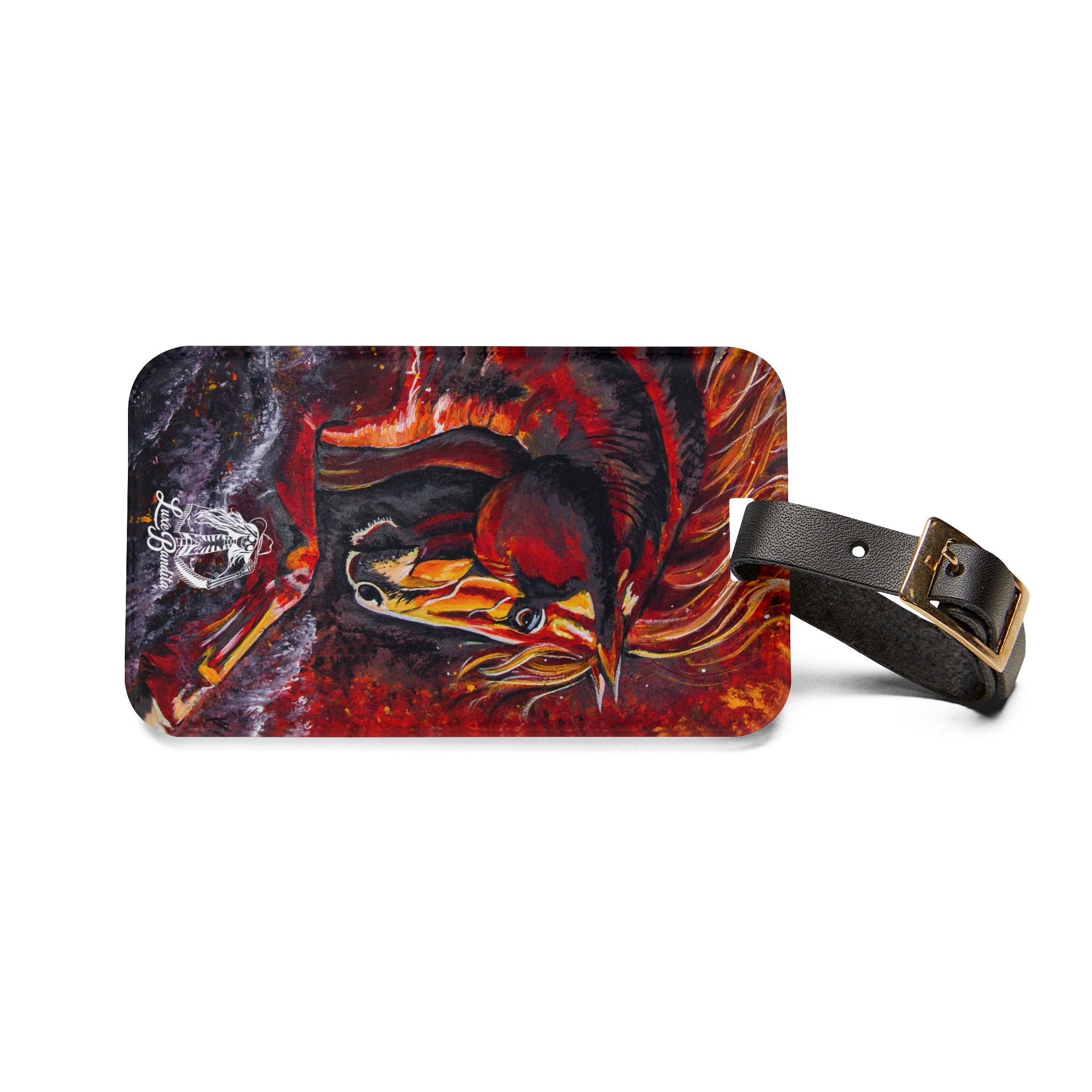 Fire Horse Western Art Luggage Tag — Kristen Schulle Design