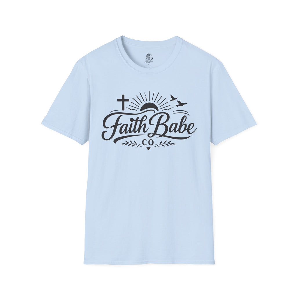 Faith Babe T-Shirt — Christian Cross Sunrise Graphic Tee