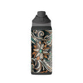 Insulated Water Bottle — Turquoise Filigree 32oz