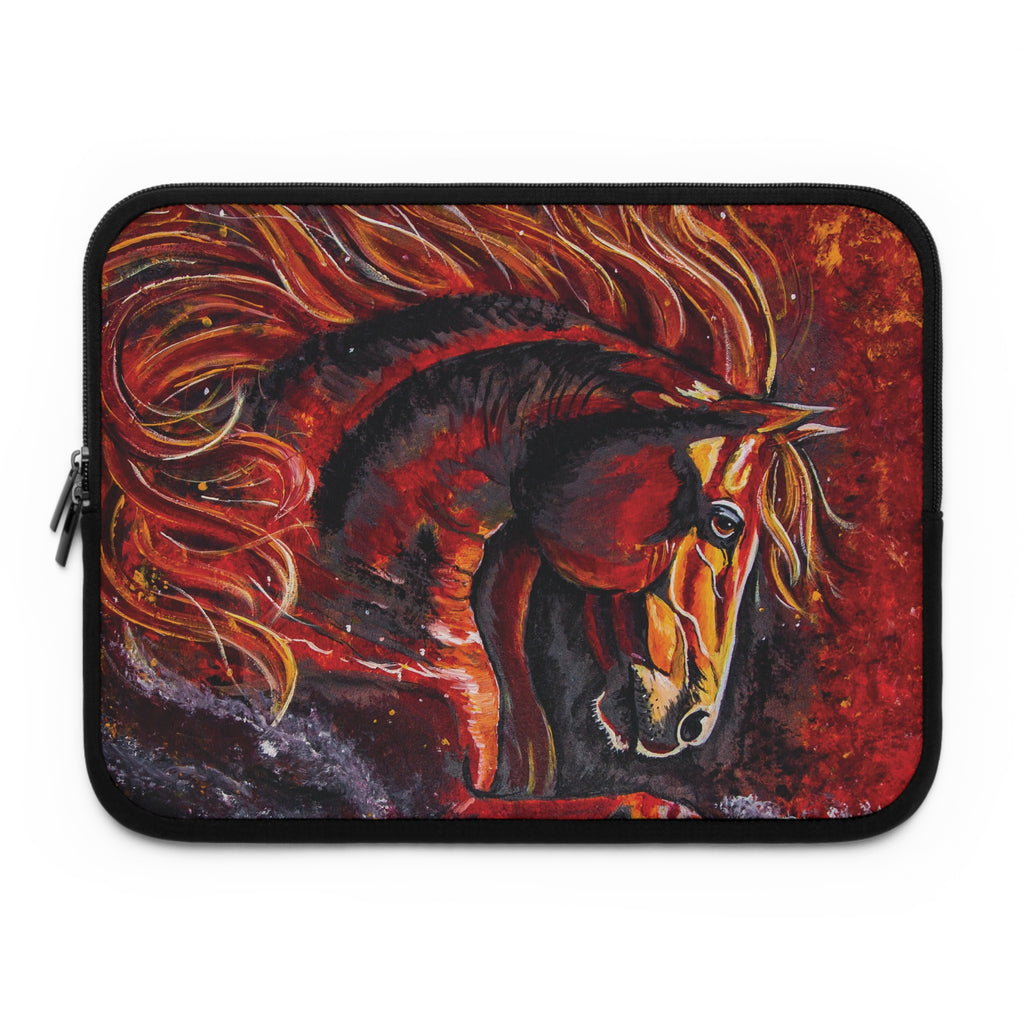 Fire Horse Western Art Laptop Sleeve — Kristen Schulle Painting Design