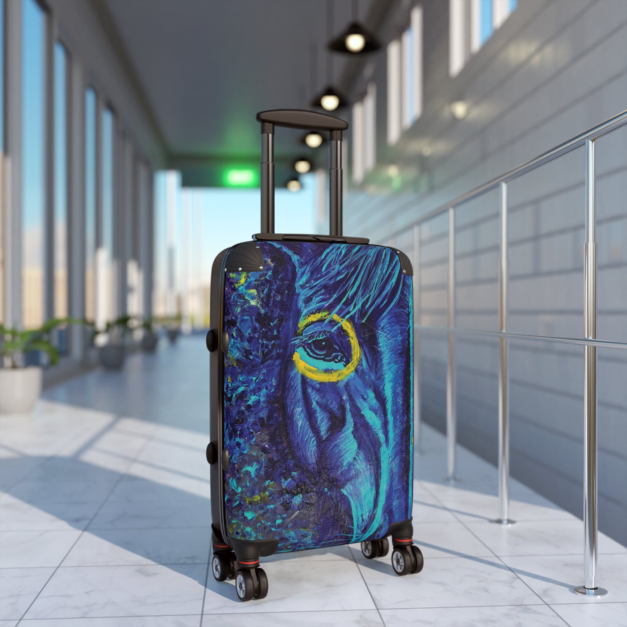 Water Horse Western Art Suitcase