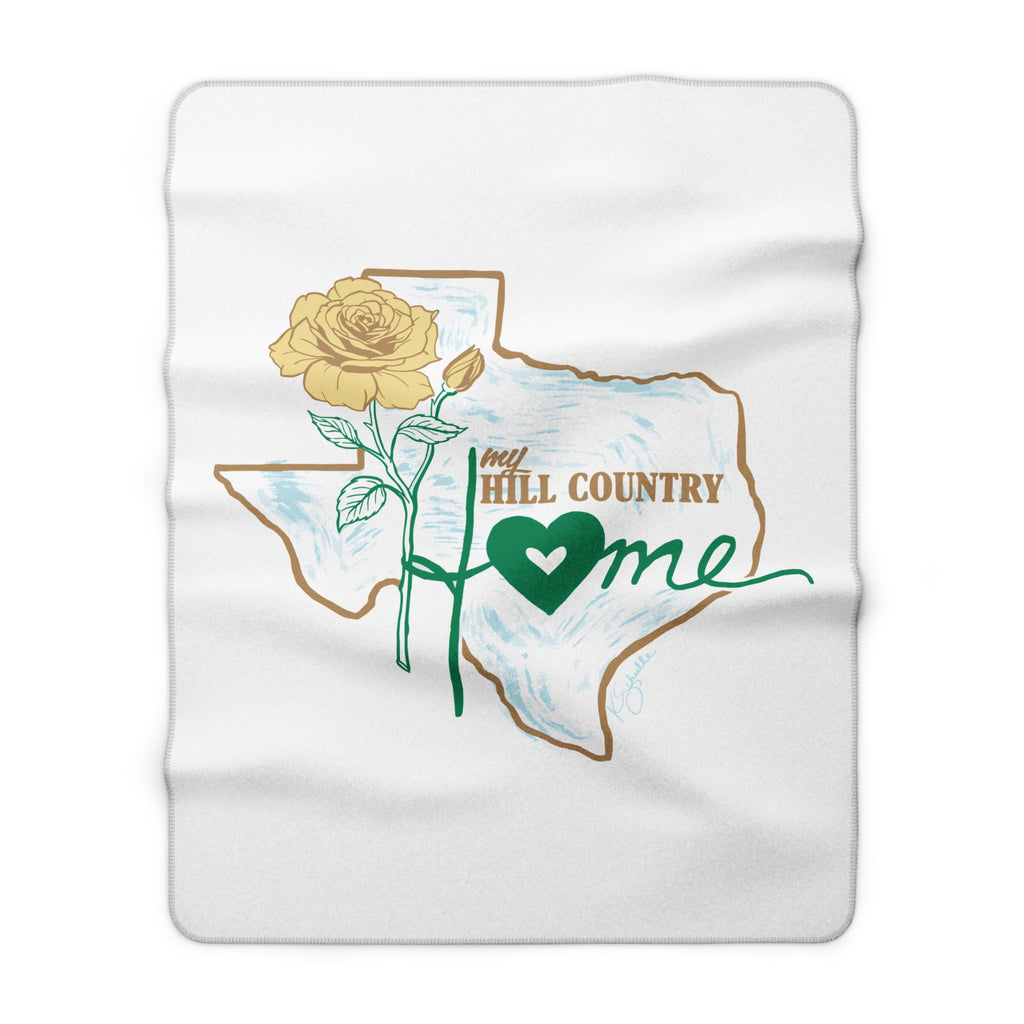 My Hill Country Home - Sherpa Fleece Blanket - Fundraiser