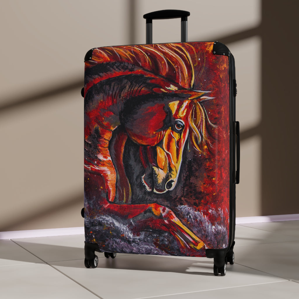 Fire Horse Suitcase — Travel Luggage