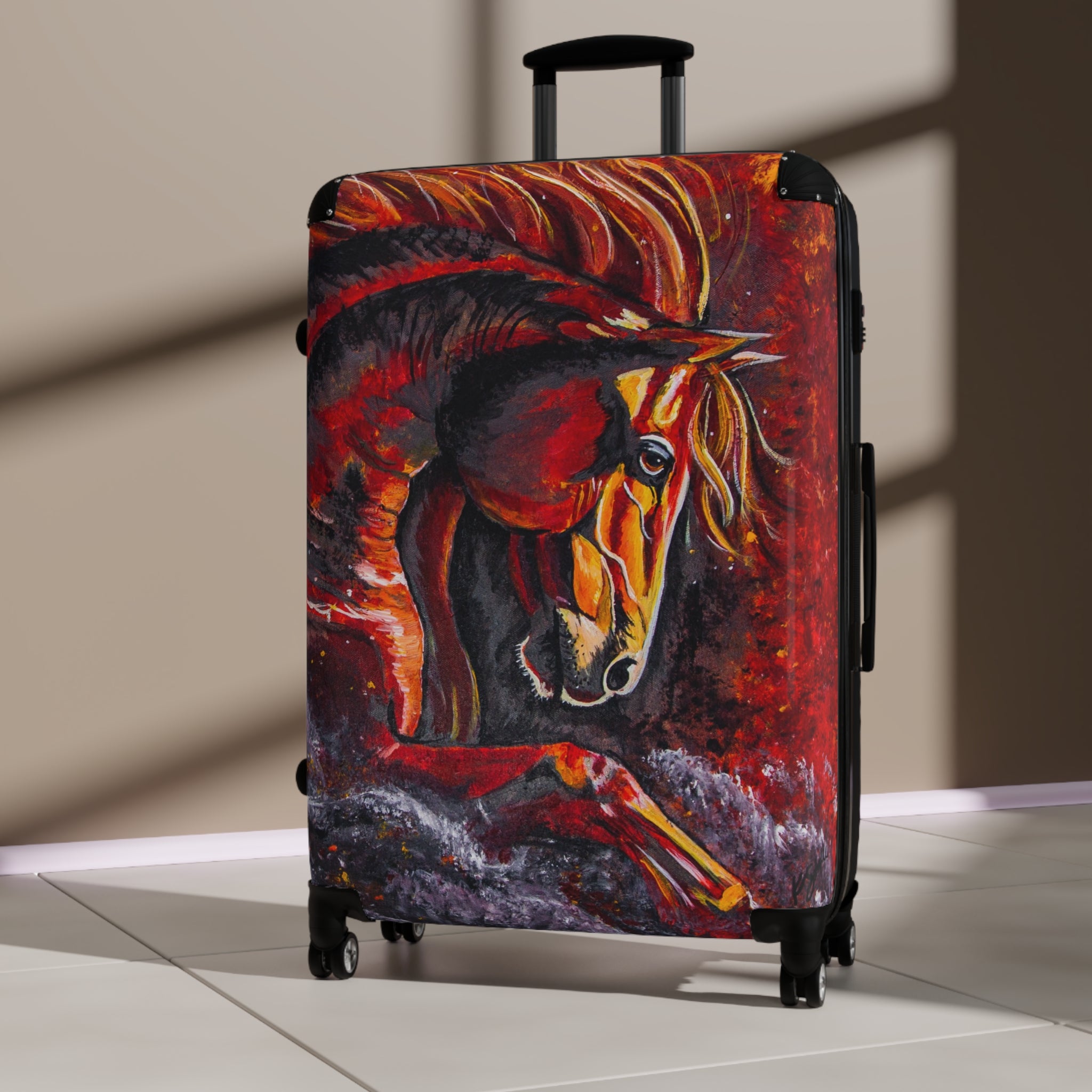 Fire Horse Suitcase — Travel Luggage