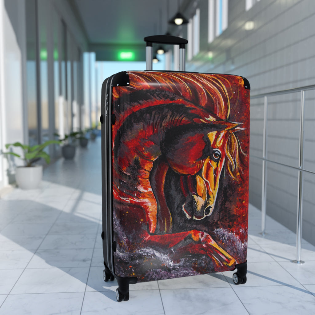 Fire Horse Suitcase — Travel Luggage