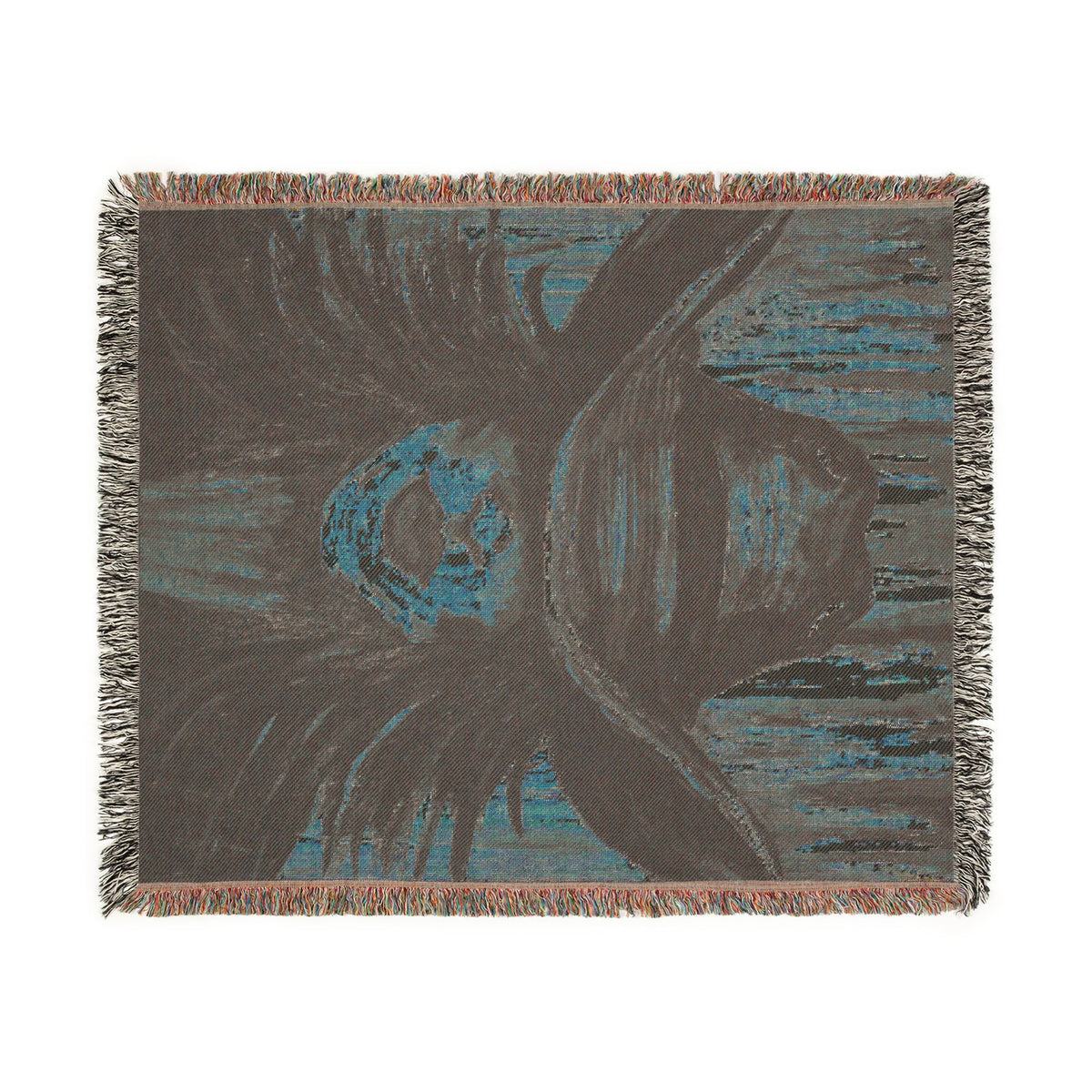 Painted Cowgirl Woven Blanket