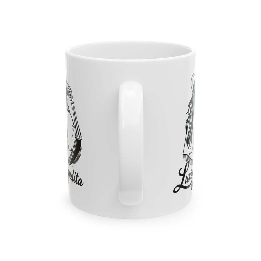 Luxe Bandita Ceramic Mug — 11oz & 15oz Illustrated Coffee Cup