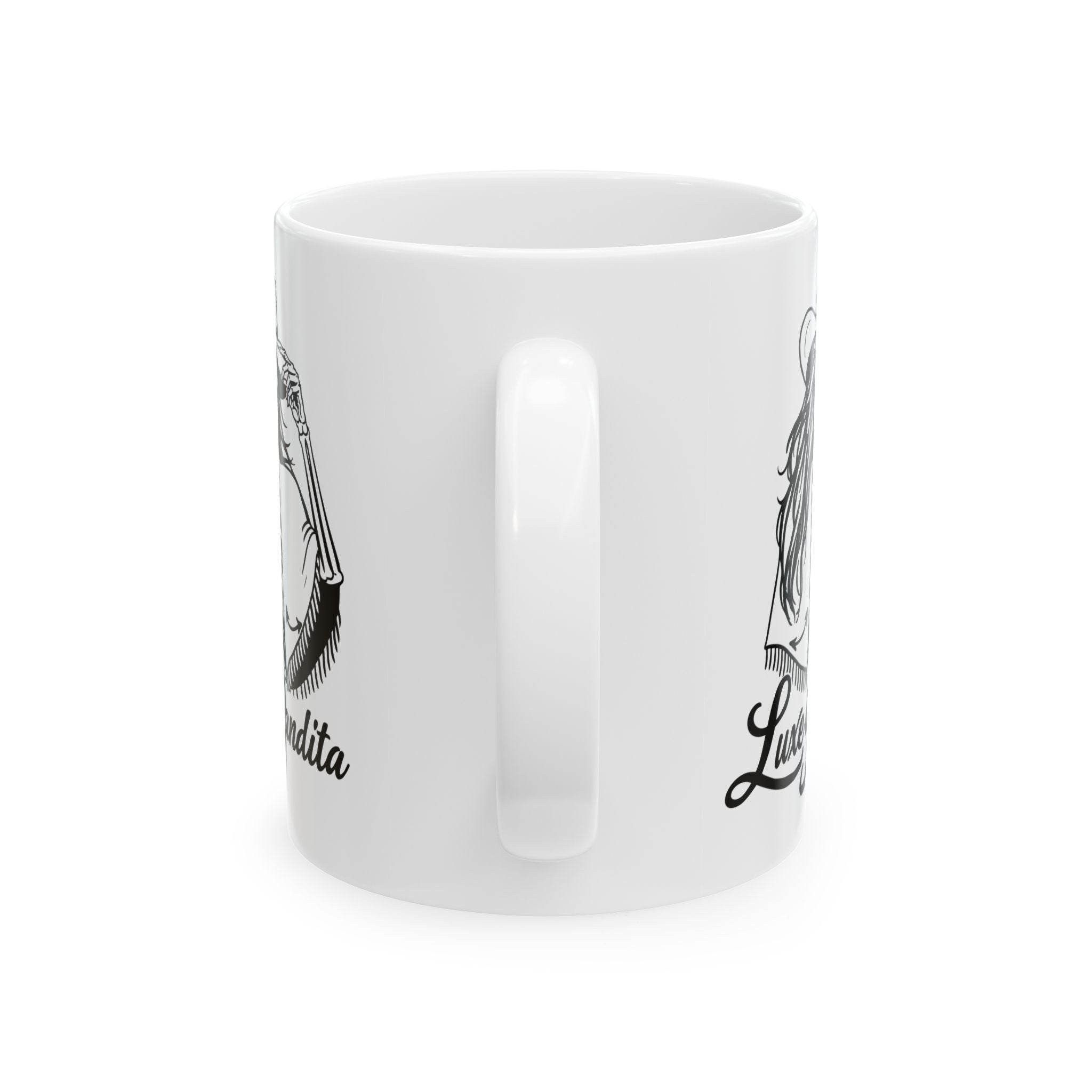 Luxe Bandita Ceramic Mug — 11oz & 15oz Illustrated Coffee Cup
