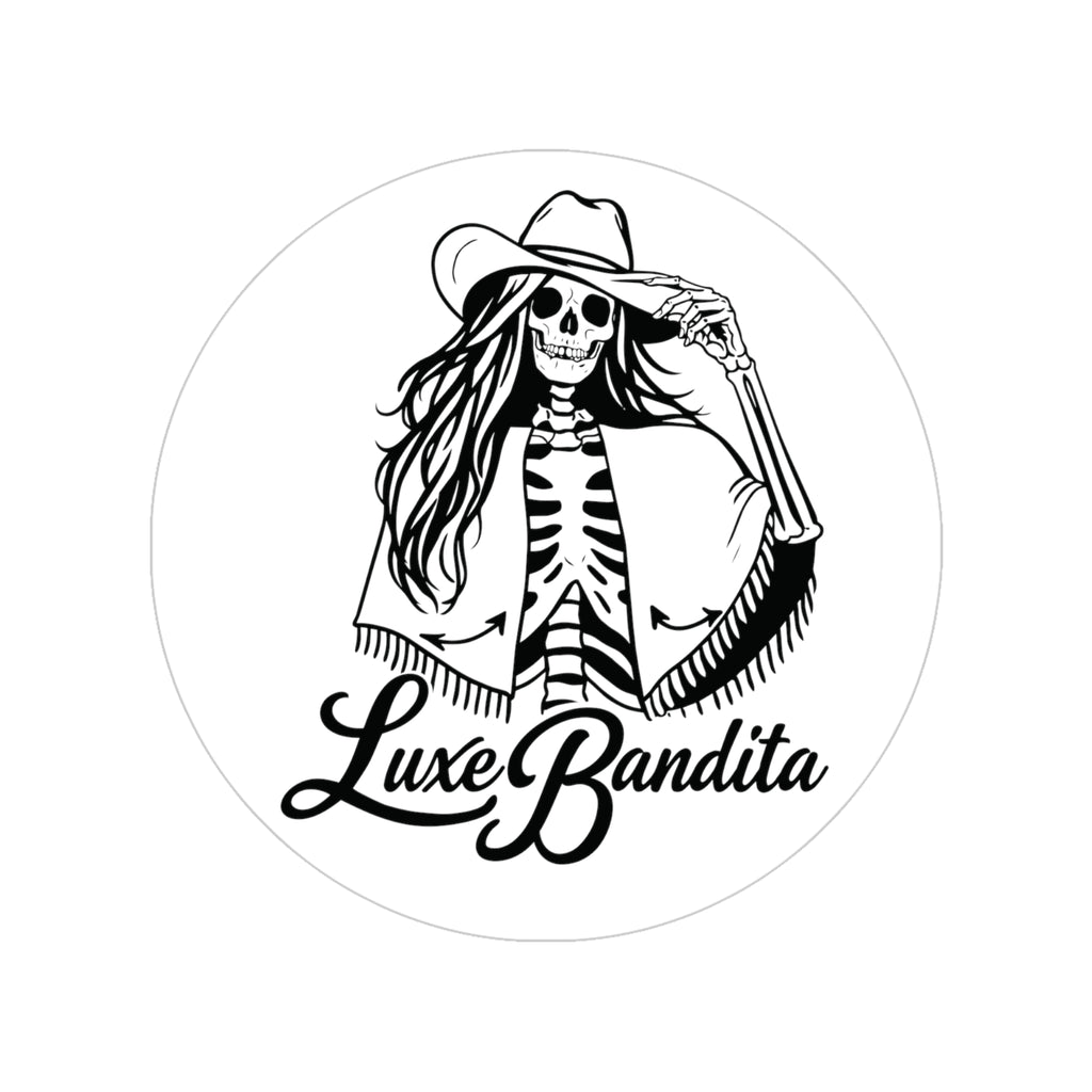 Luxe Bandita - Round Transparent Outdoor Sticker