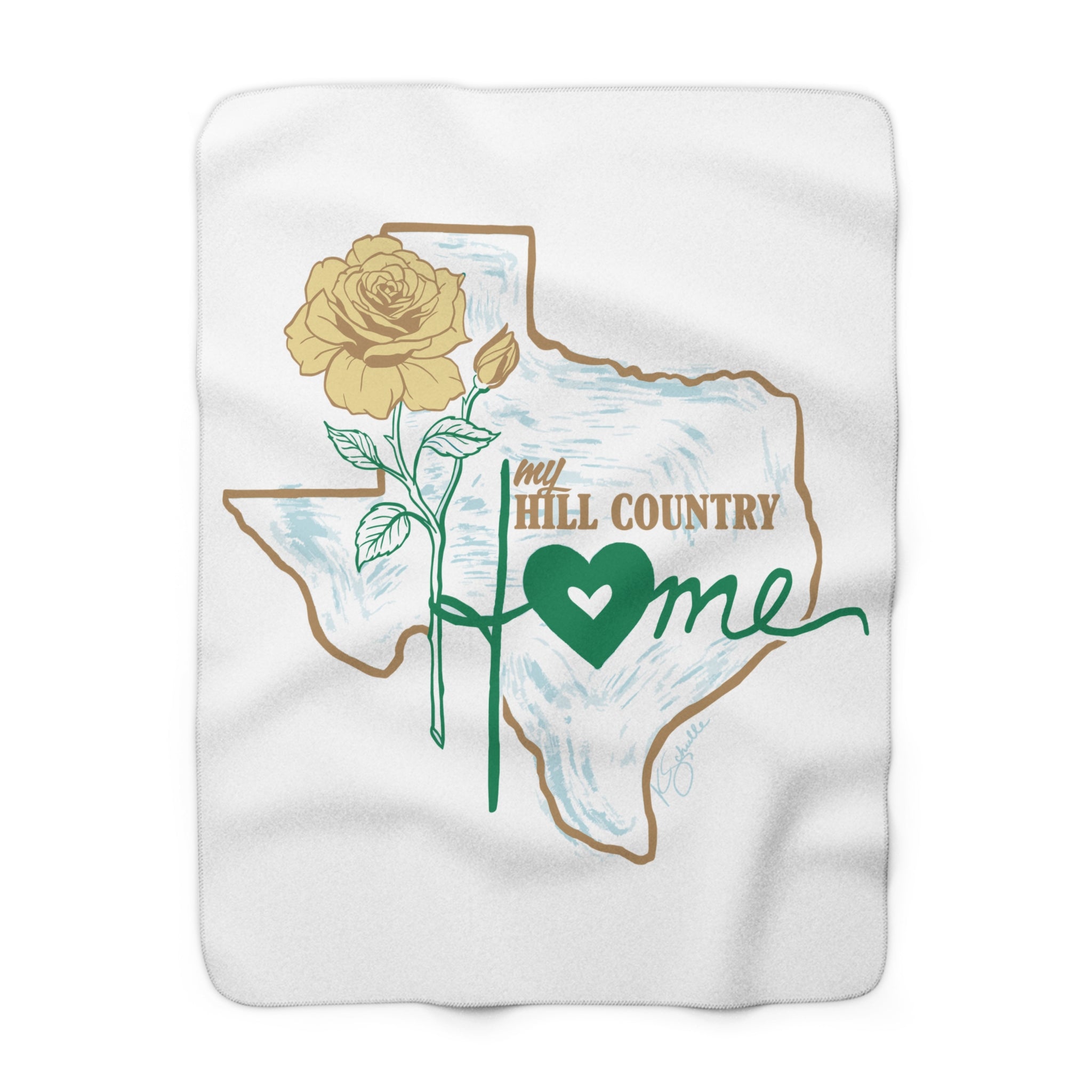 My Hill Country Home - Sherpa Fleece Blanket - Fundraiser