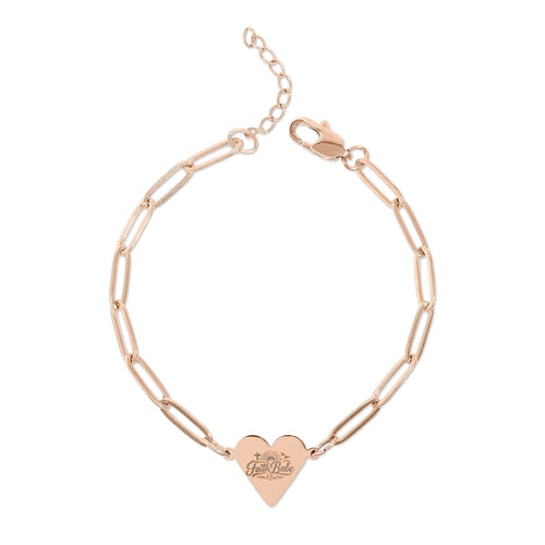 Faith Babe -  Paperclip Heart Bracelet
