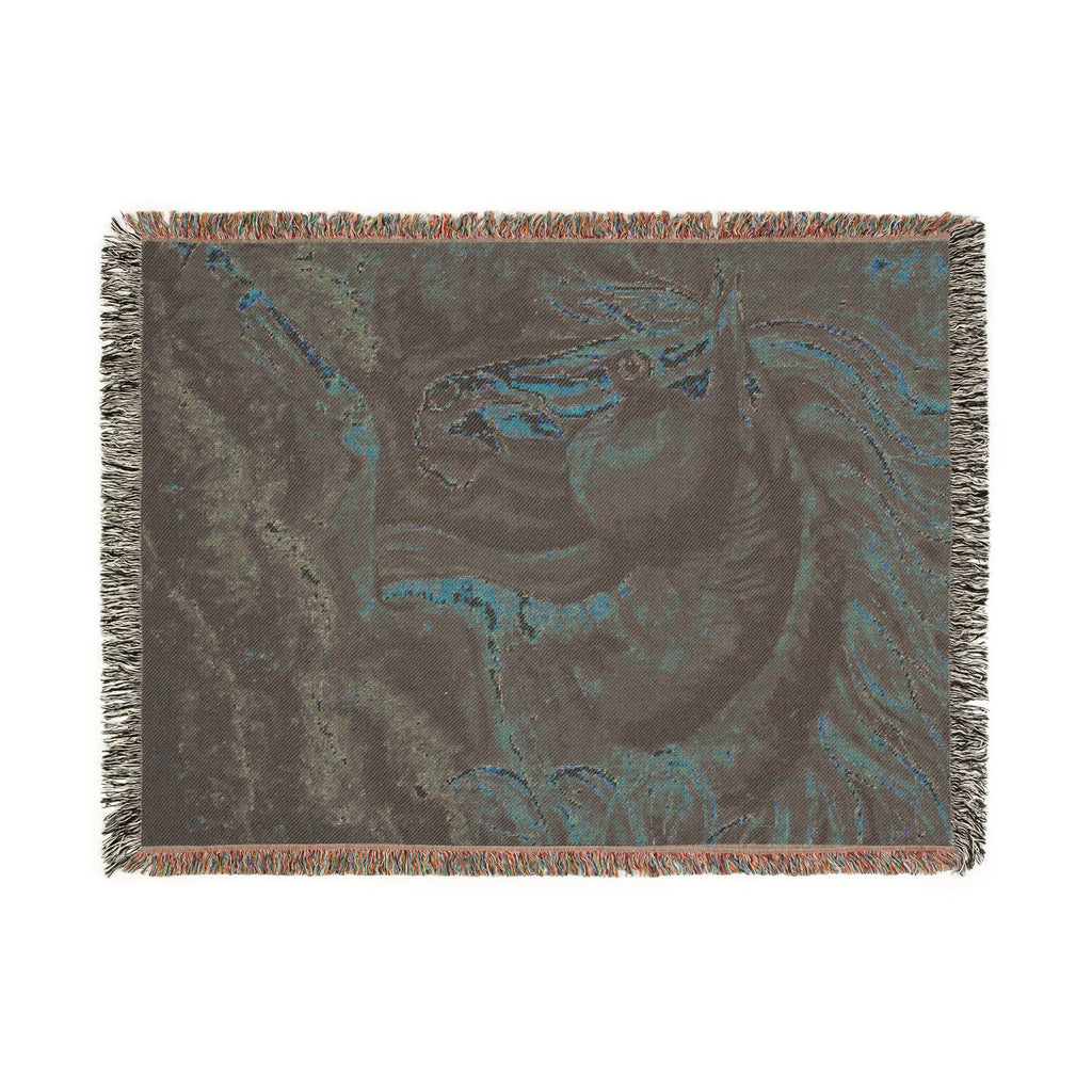 Fire Horse Woven Blanket