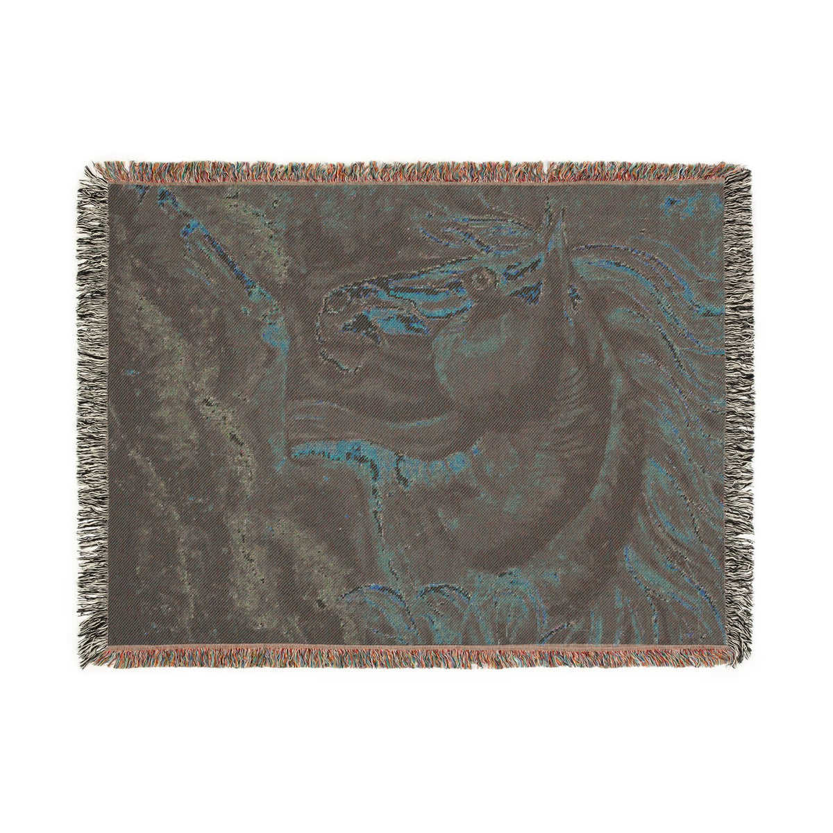 Fire Horse Woven Blanket