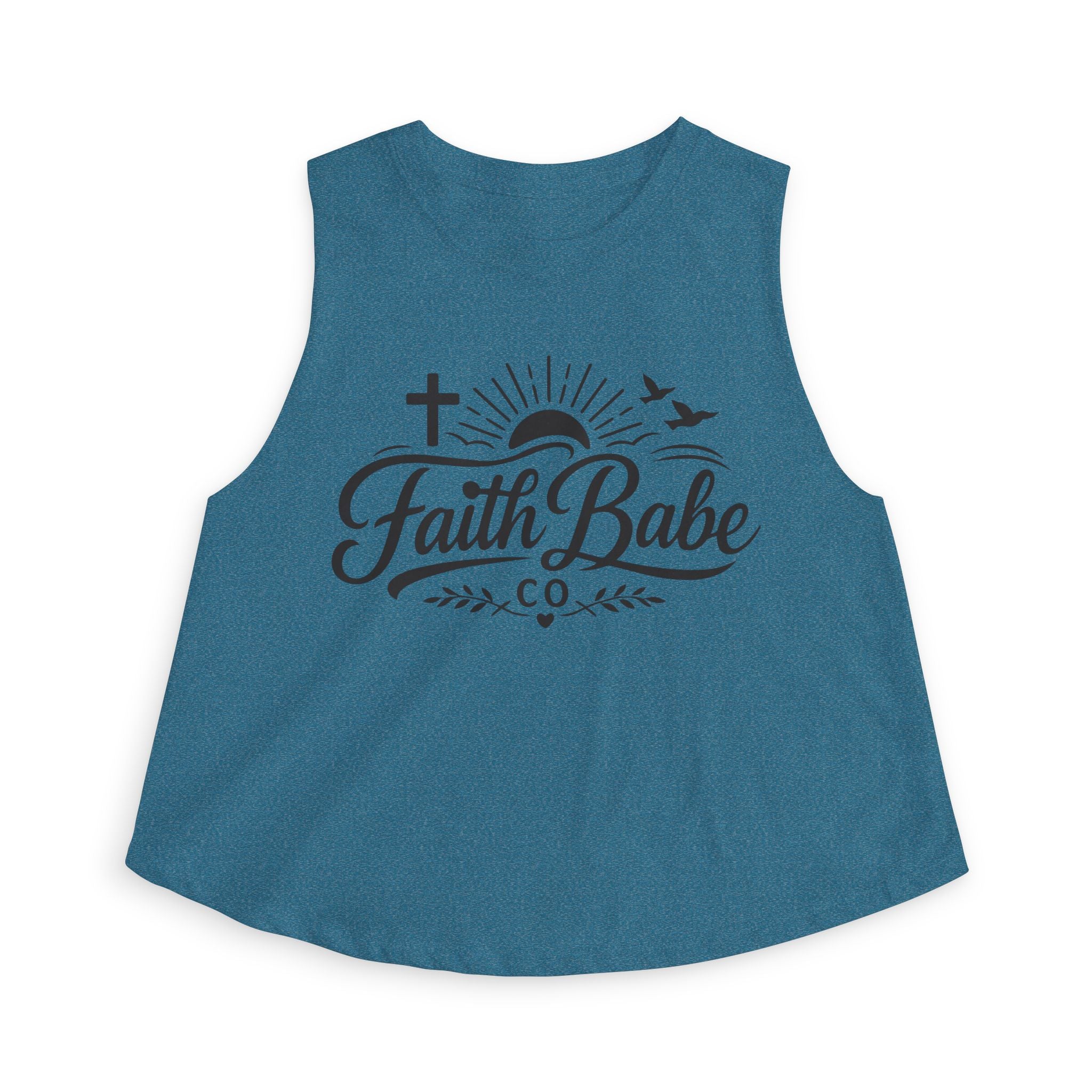 Faith Babe Crop Top — Christian Graphic Women's Tank