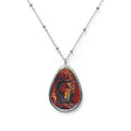 Fire Horse Oval Necklace — Kristen Schulle Western Art Pendant