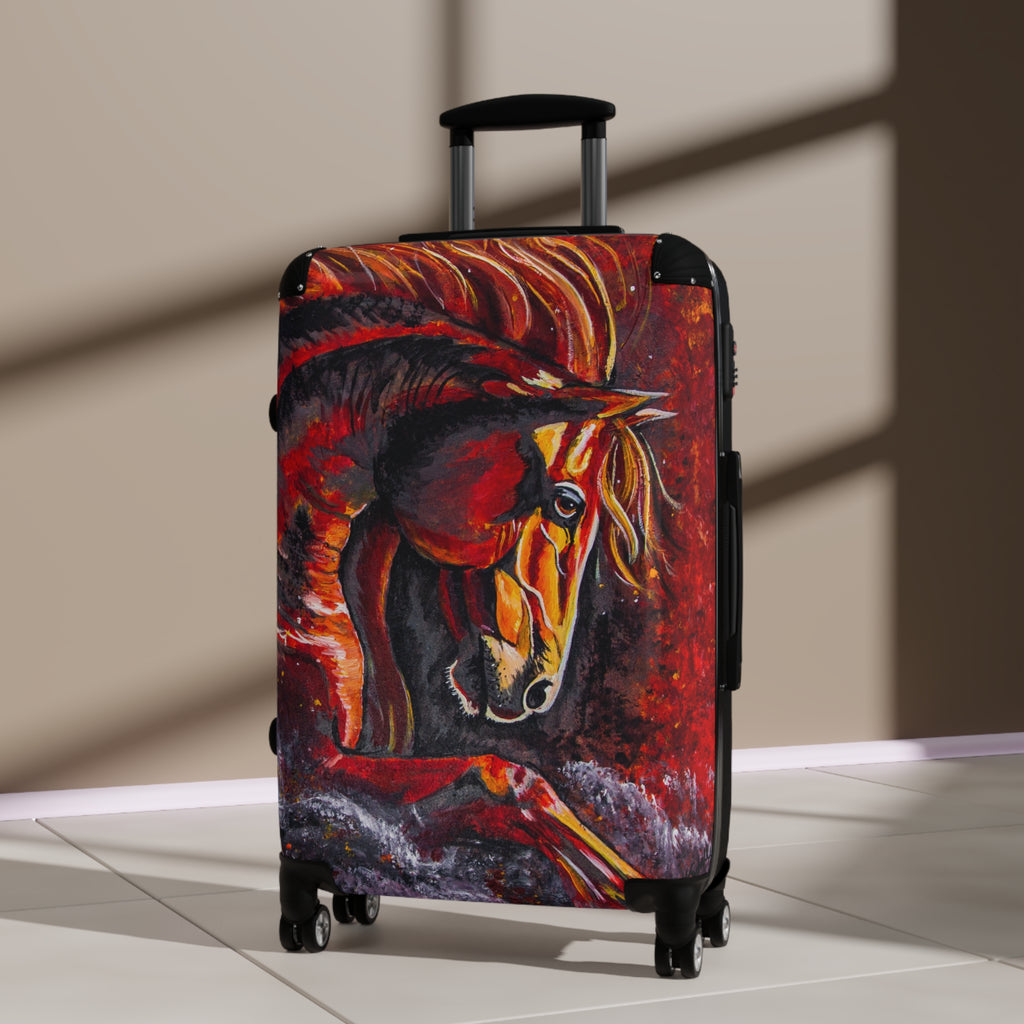 Fire Horse Suitcase — Travel Luggage