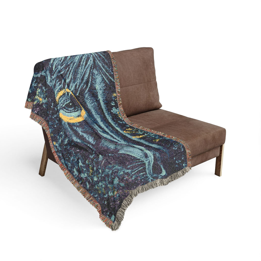 Water Horse Woven Blanket