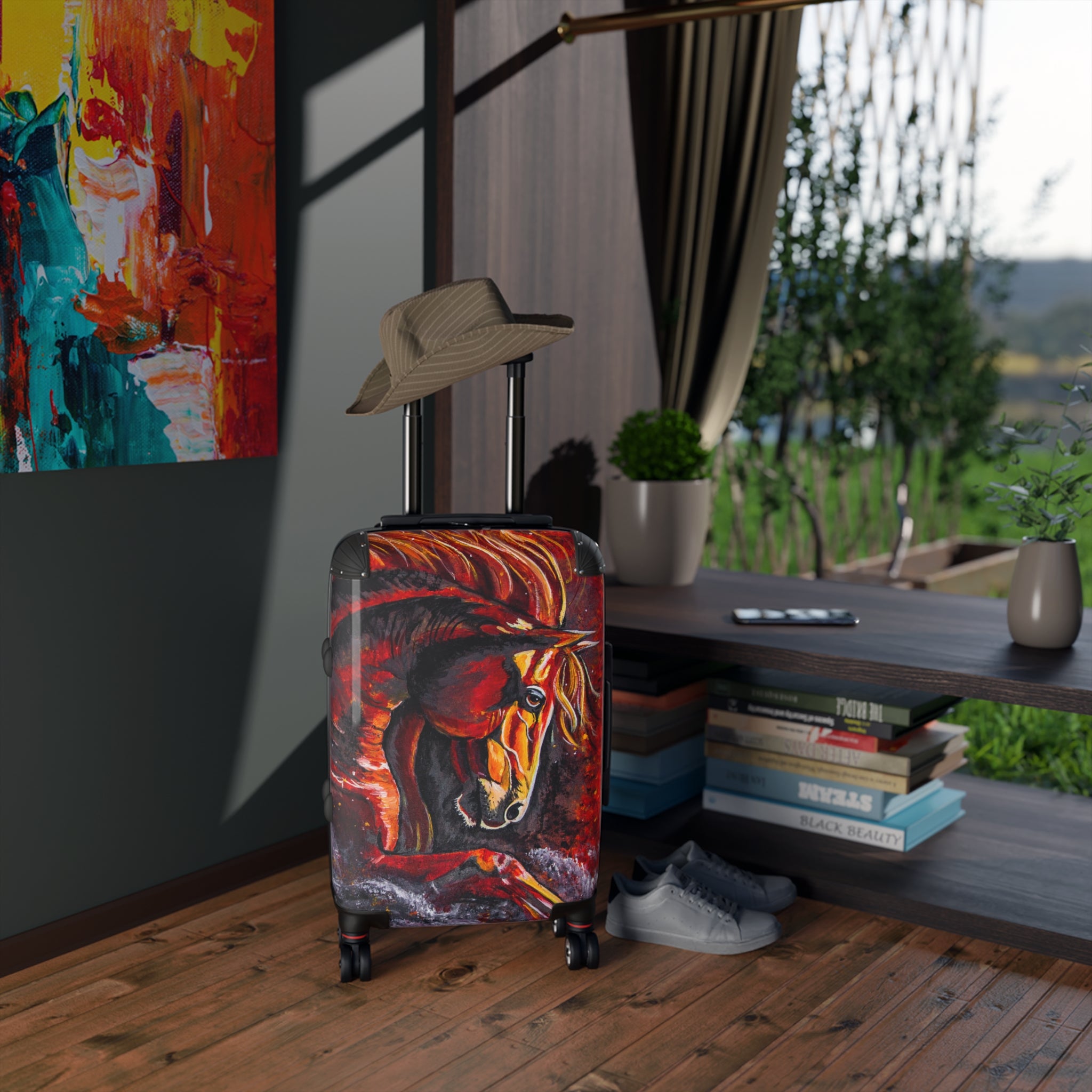 Fire Horse Suitcase — Travel Luggage