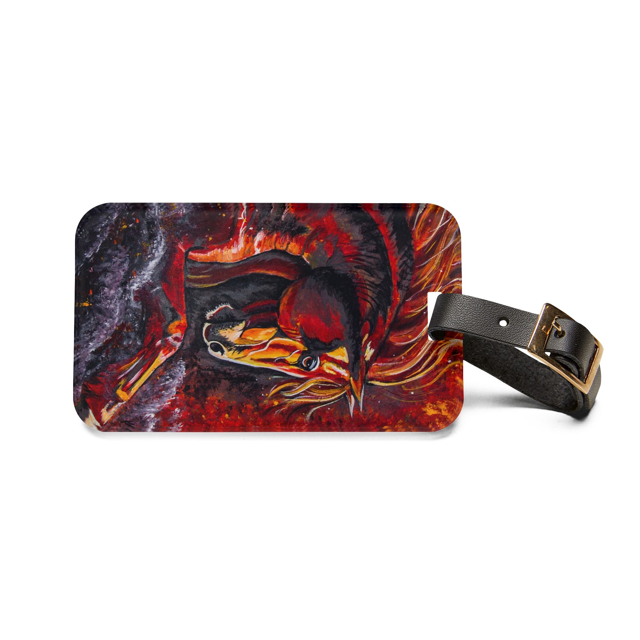Fire Horse Western Art Luggage Tag — Kristen Schulle Design