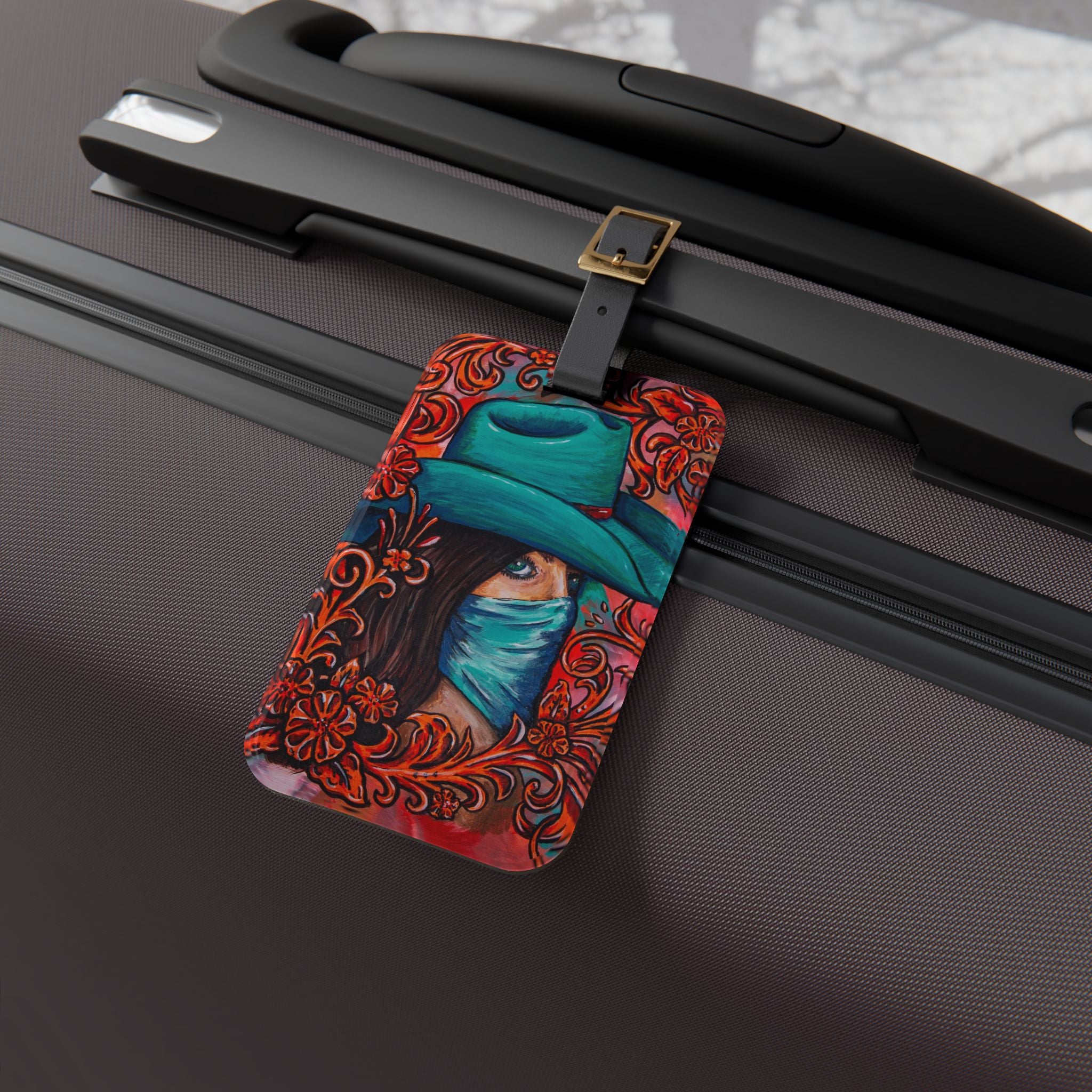 Bandita Western Art Luggage Tag