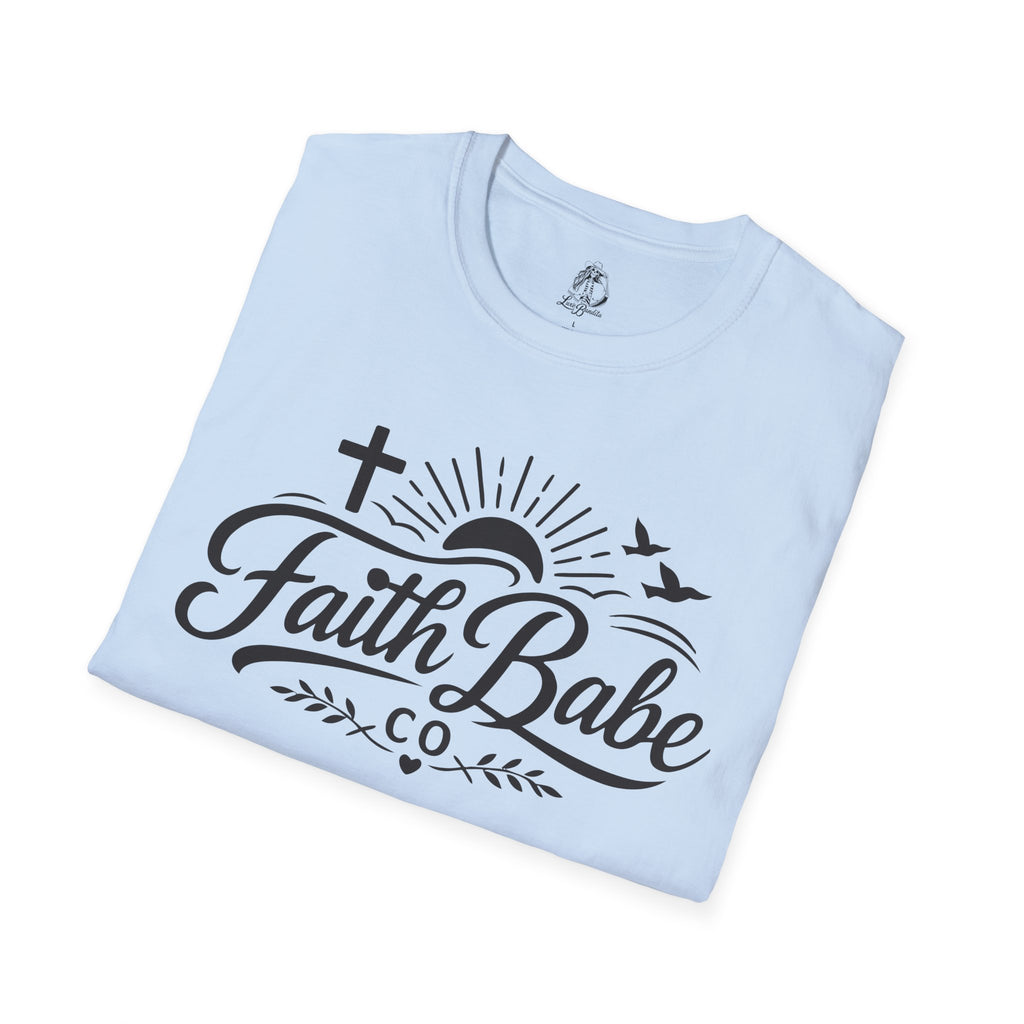 Faith Babe T-Shirt — Christian Cross Sunrise Graphic Tee