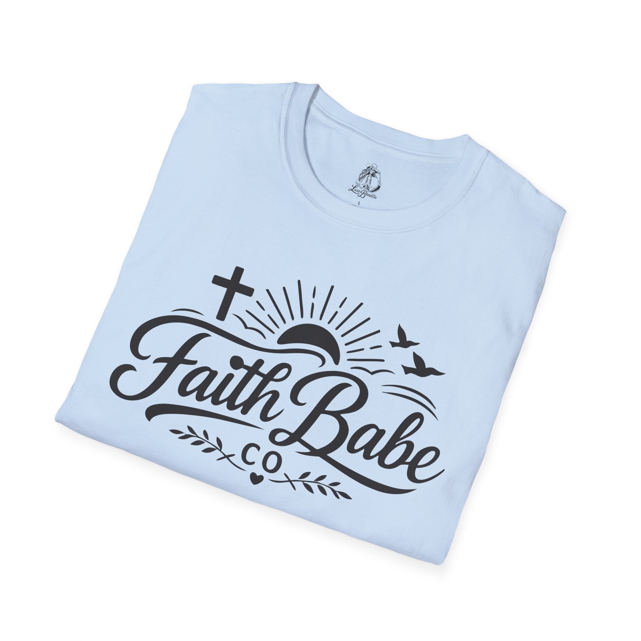 Faith Babe T-Shirt — Christian Cross Sunrise Graphic Tee