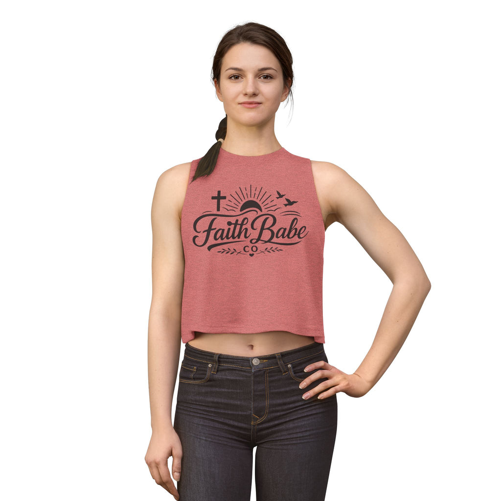 Faith Babe Crop Top — Christian Graphic Women's Tank