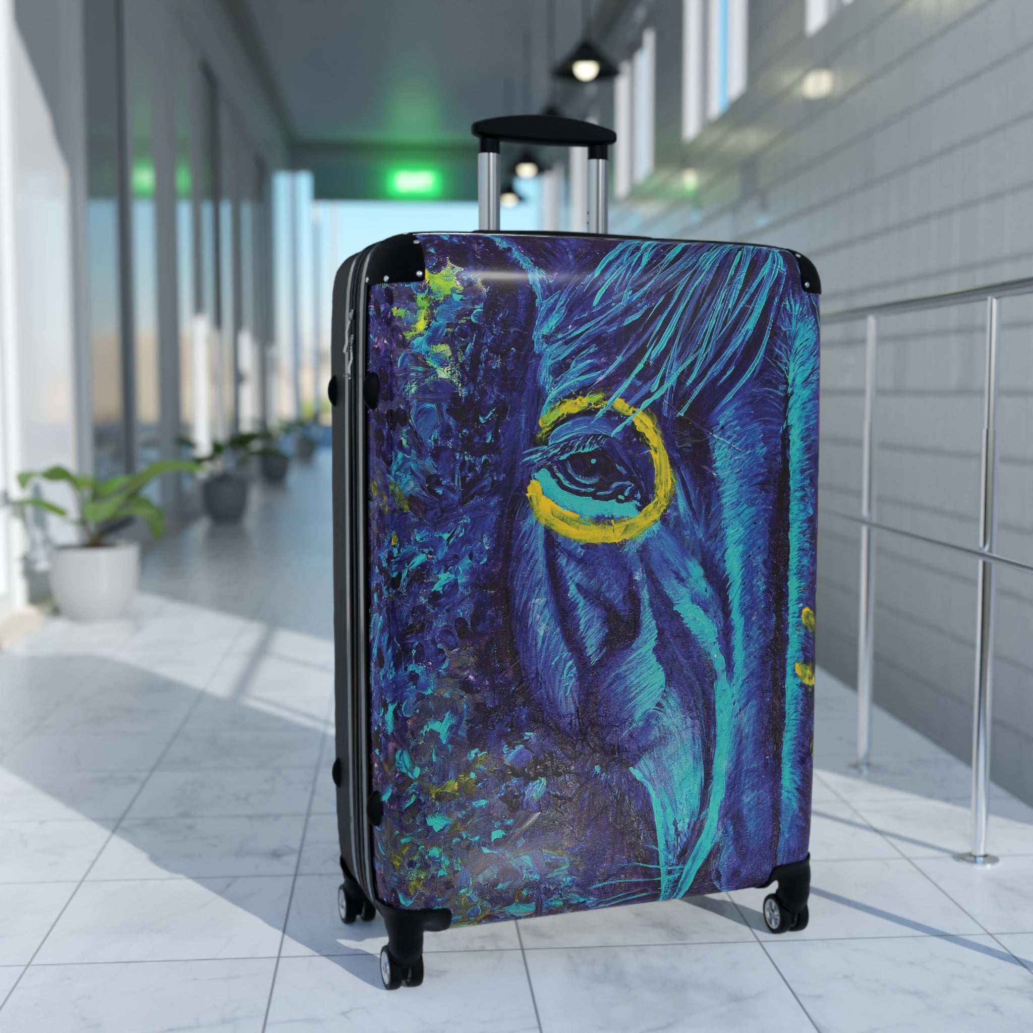 Water Horse Western Art Suitcase