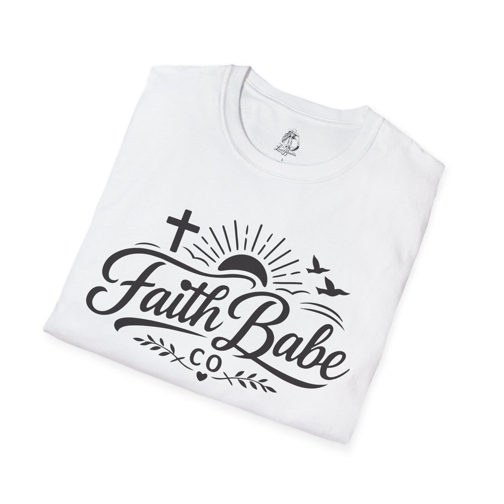 Faith Babe T-Shirt — Christian Cross Sunrise Graphic Tee