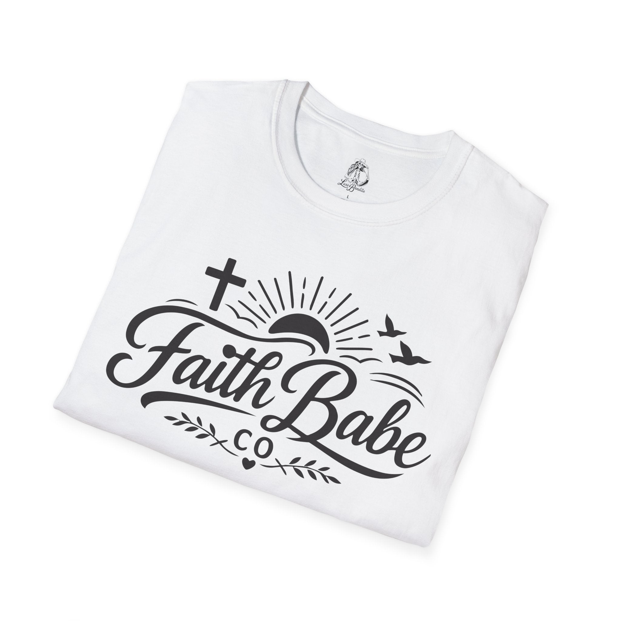 Faith Babe T-Shirt — Christian Cross Sunrise Graphic Tee