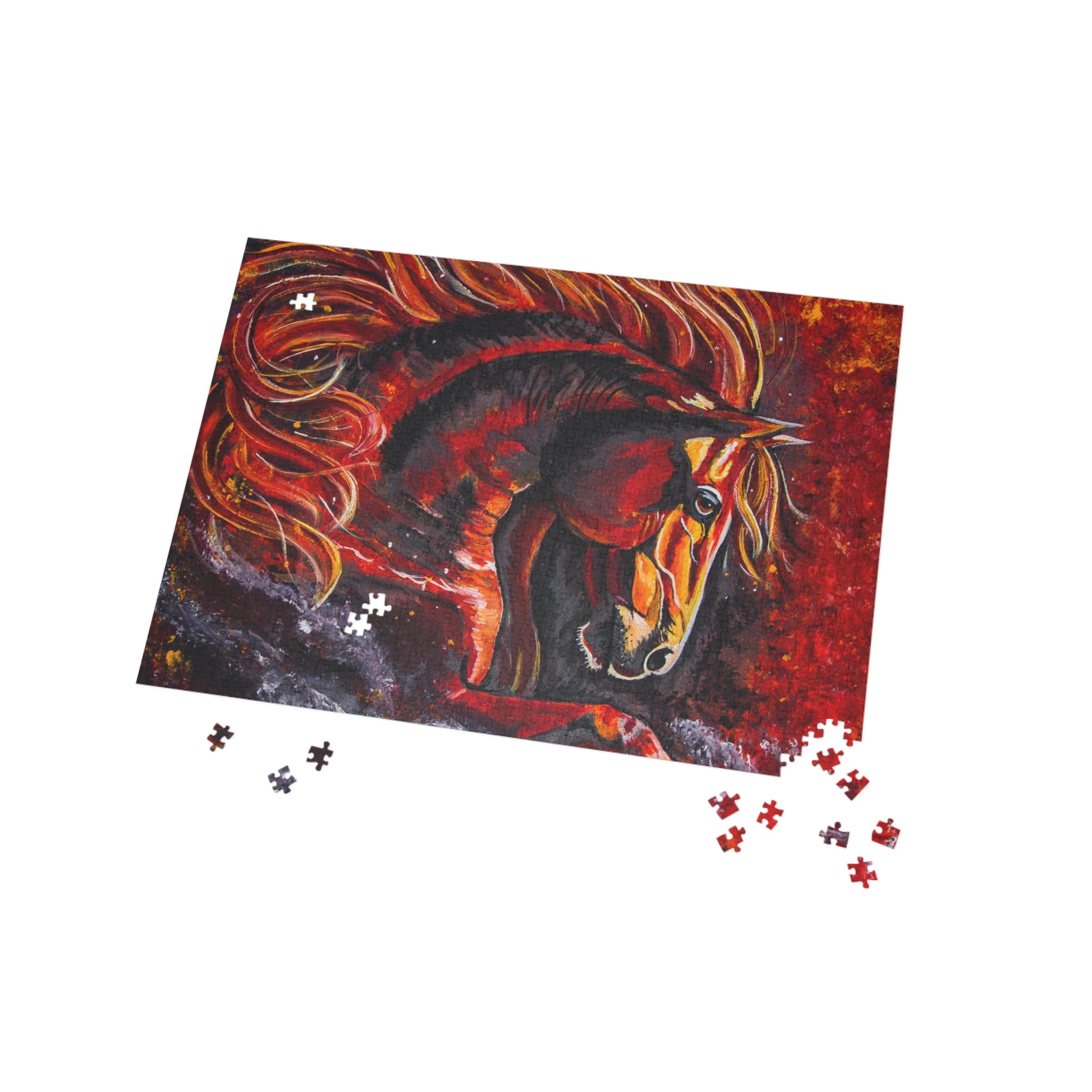 Fire Horse Western Art Puzzle — 1000 pcs