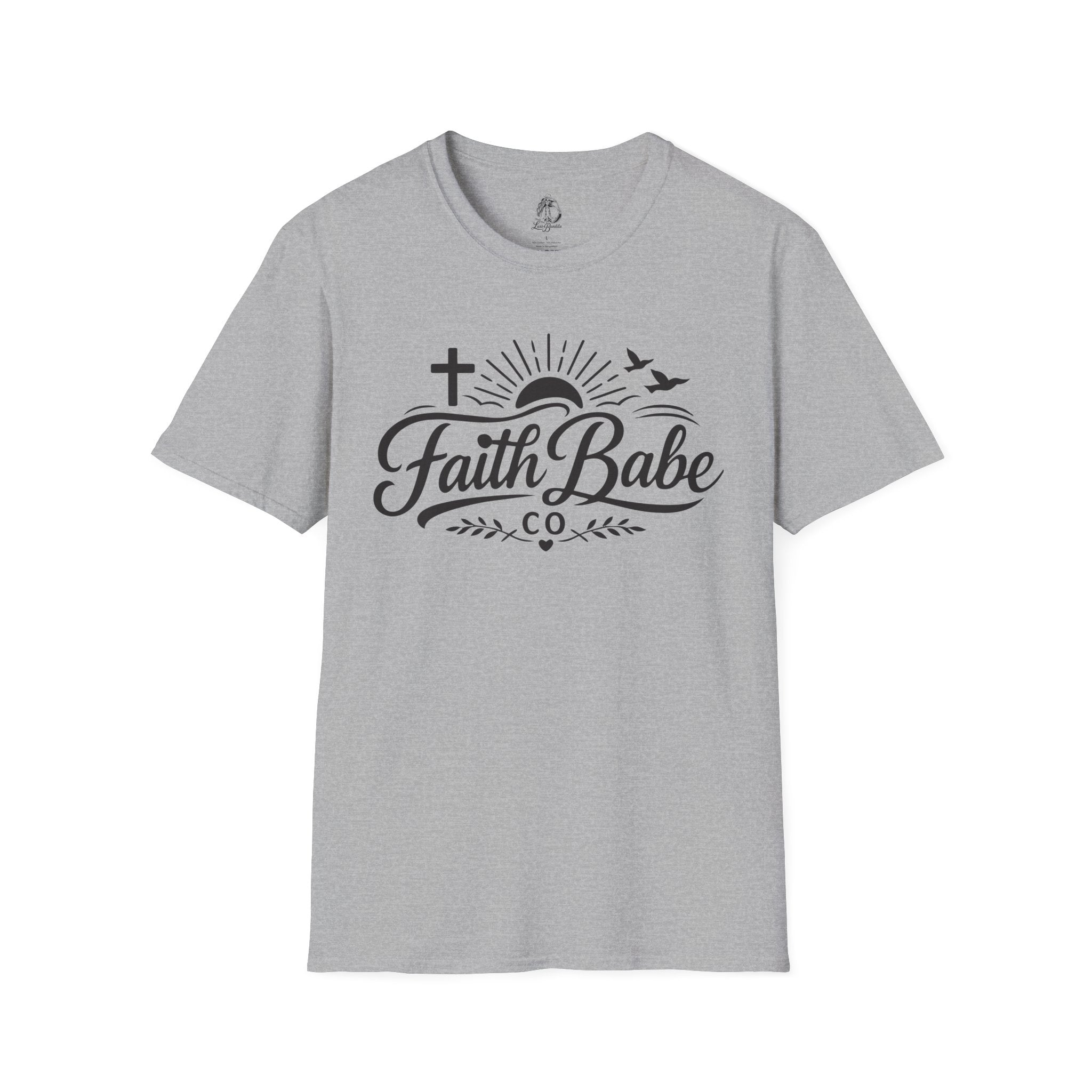 Faith Babe T-Shirt — Christian Cross Sunrise Graphic Tee