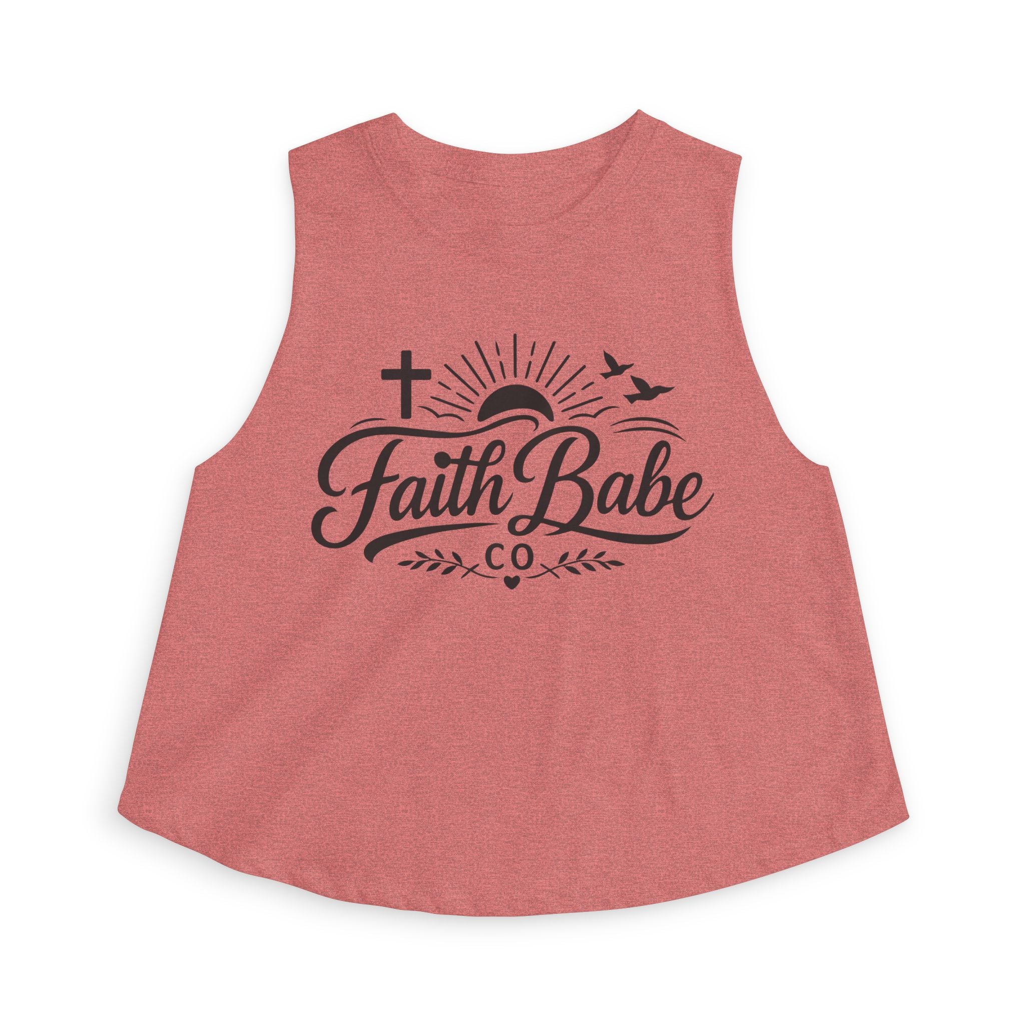 Faith Babe Crop Top — Christian Graphic Women's Tank