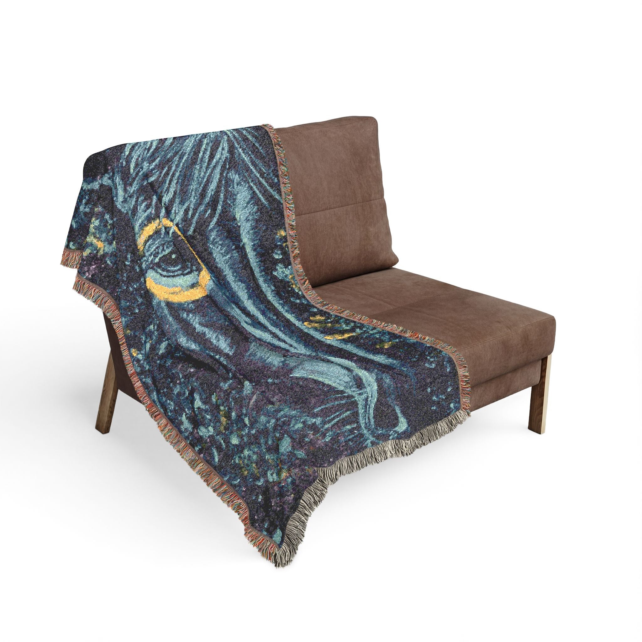 Water Horse Woven Blanket