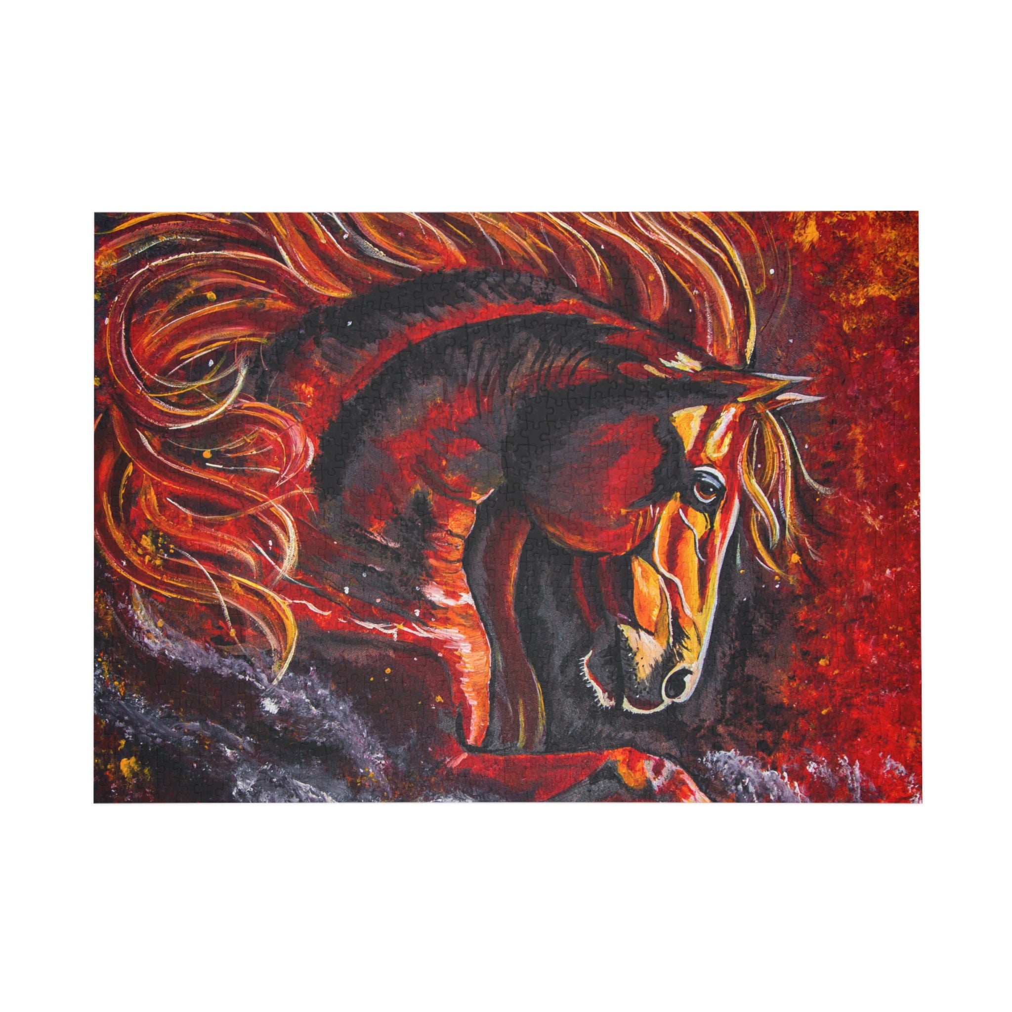 Fire Horse Western Art Puzzle — 1000 pcs