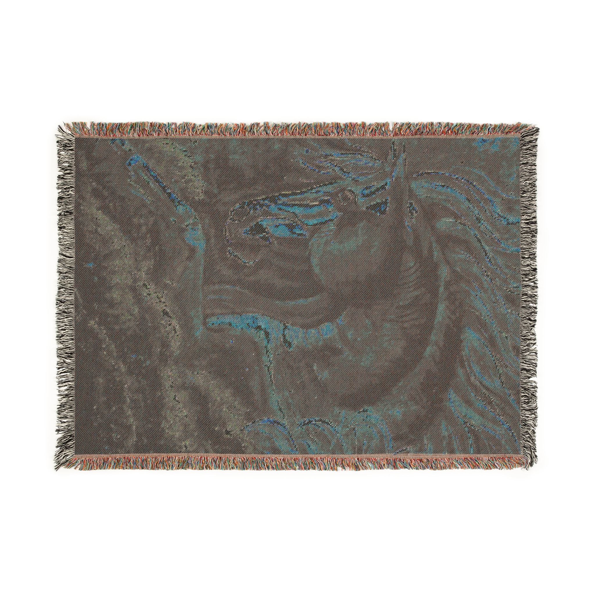 Fire Horse Woven Blanket
