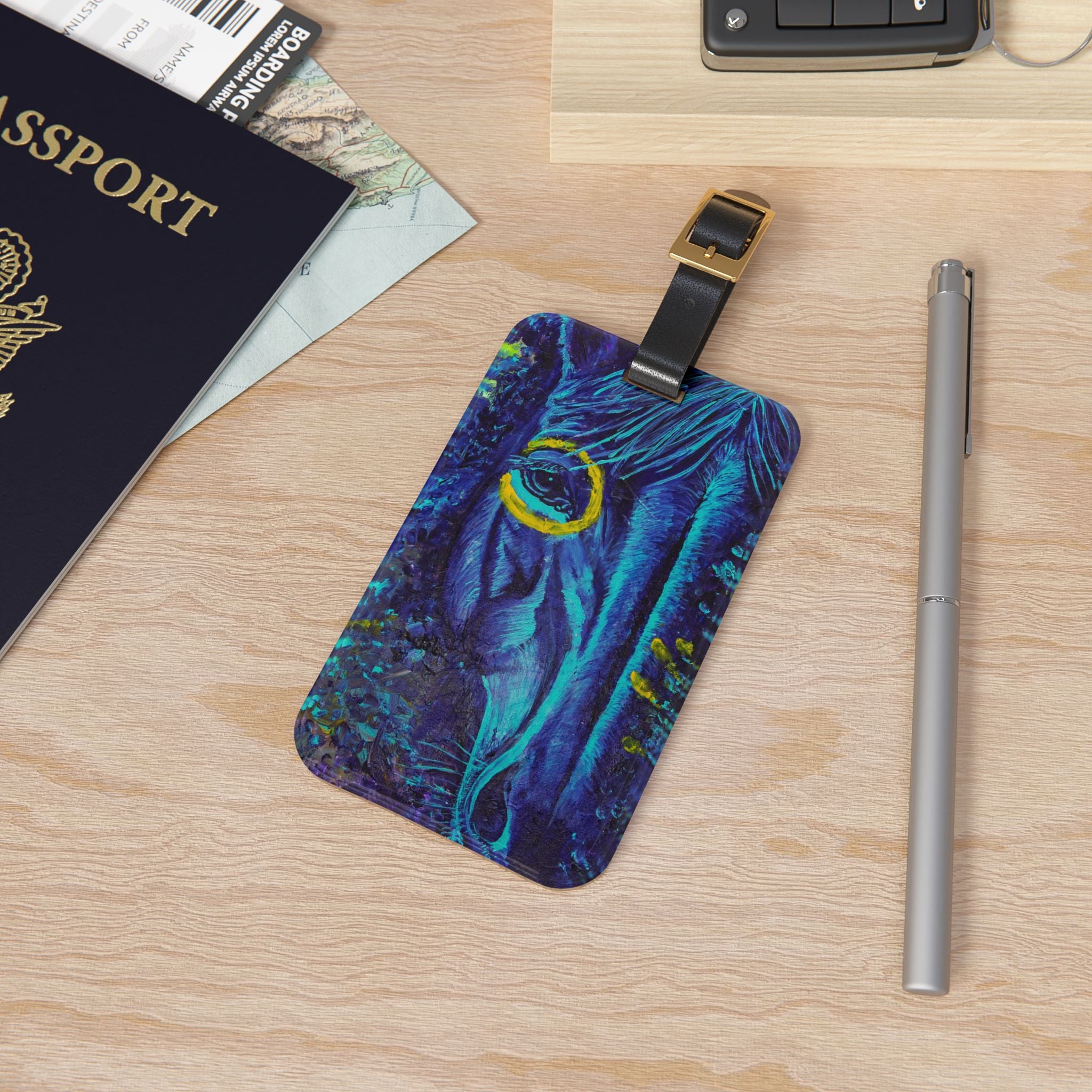 Water Horse Western Art Luggage Tag