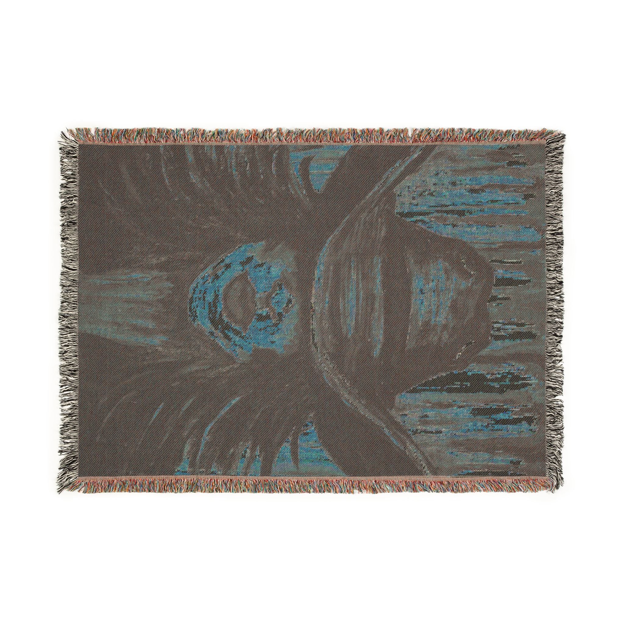 Painted Cowgirl Woven Blanket