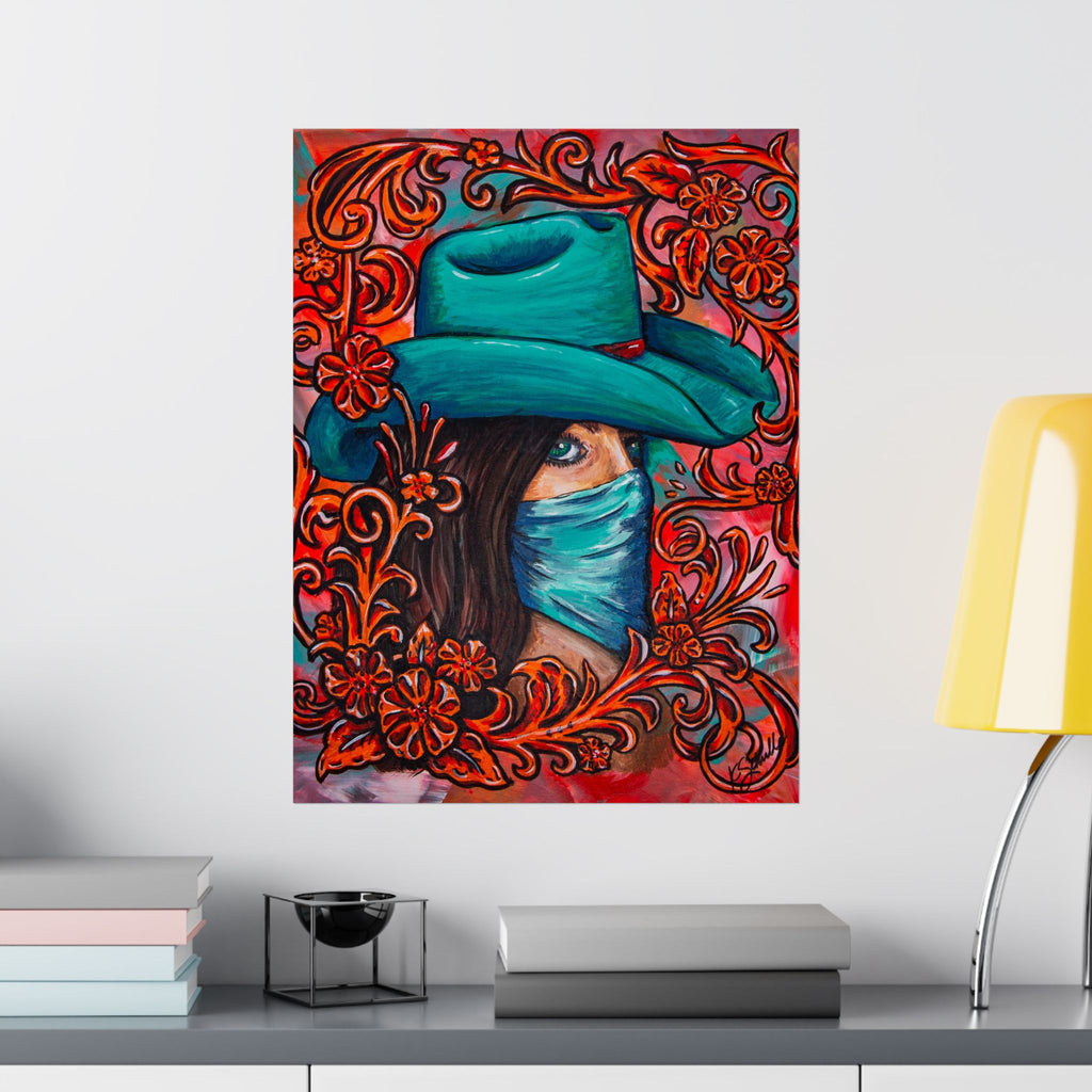 Bandita Western Art Poster — Kristen Schulle Matte Vertical Poster