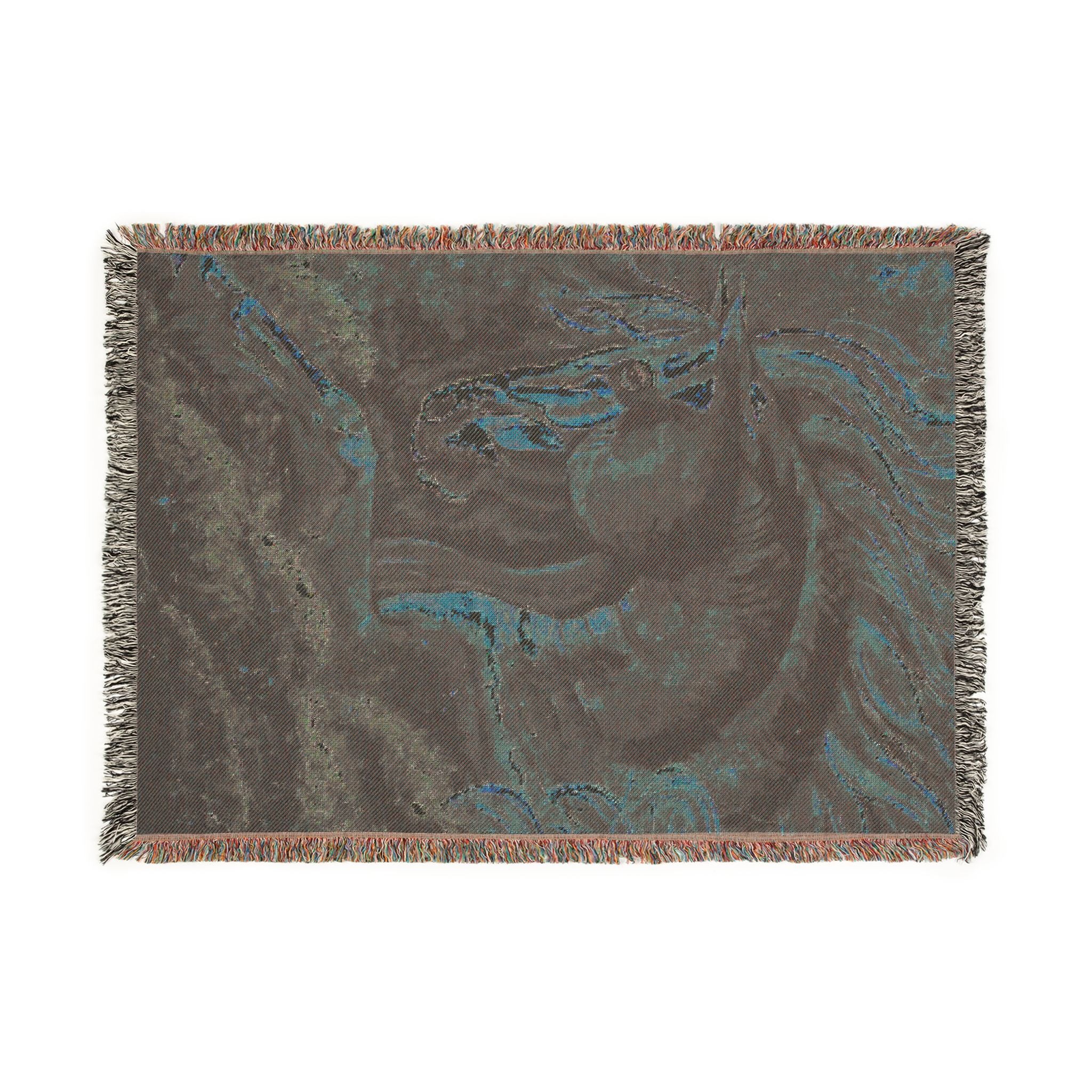 Fire Horse Woven Blanket
