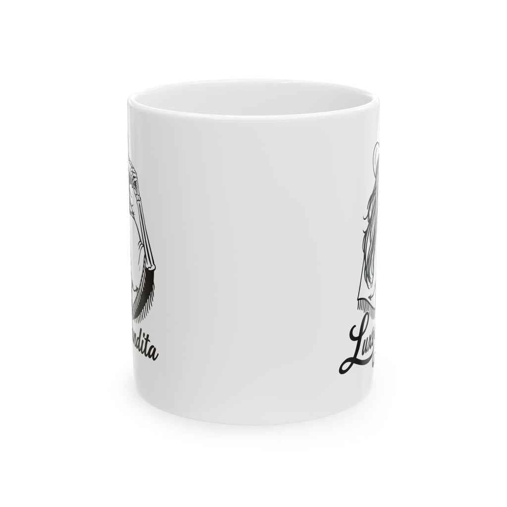 Luxe Bandita Ceramic Mug — 11oz & 15oz Illustrated Coffee Cup