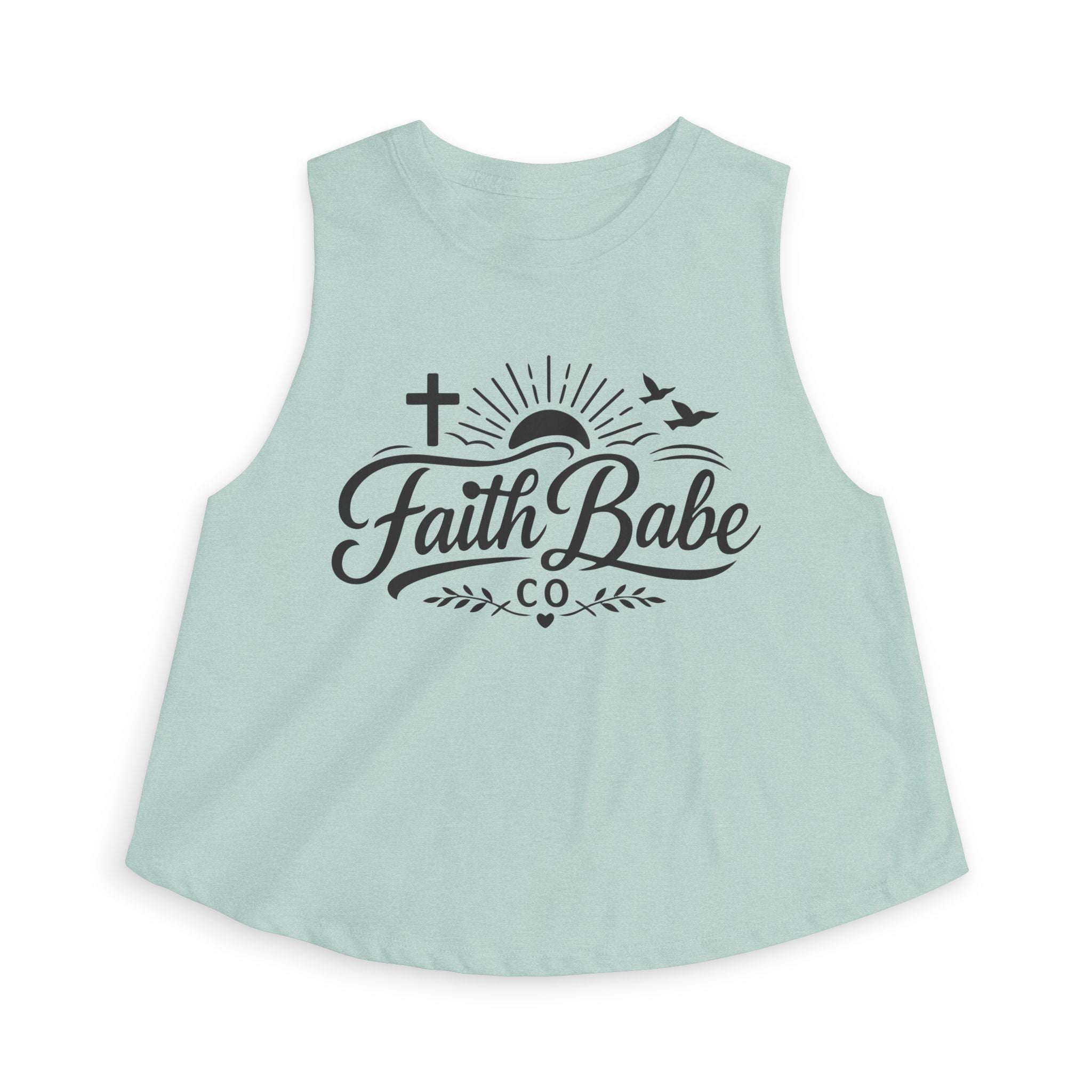 Faith Babe Crop Top — Christian Graphic Women's Tank